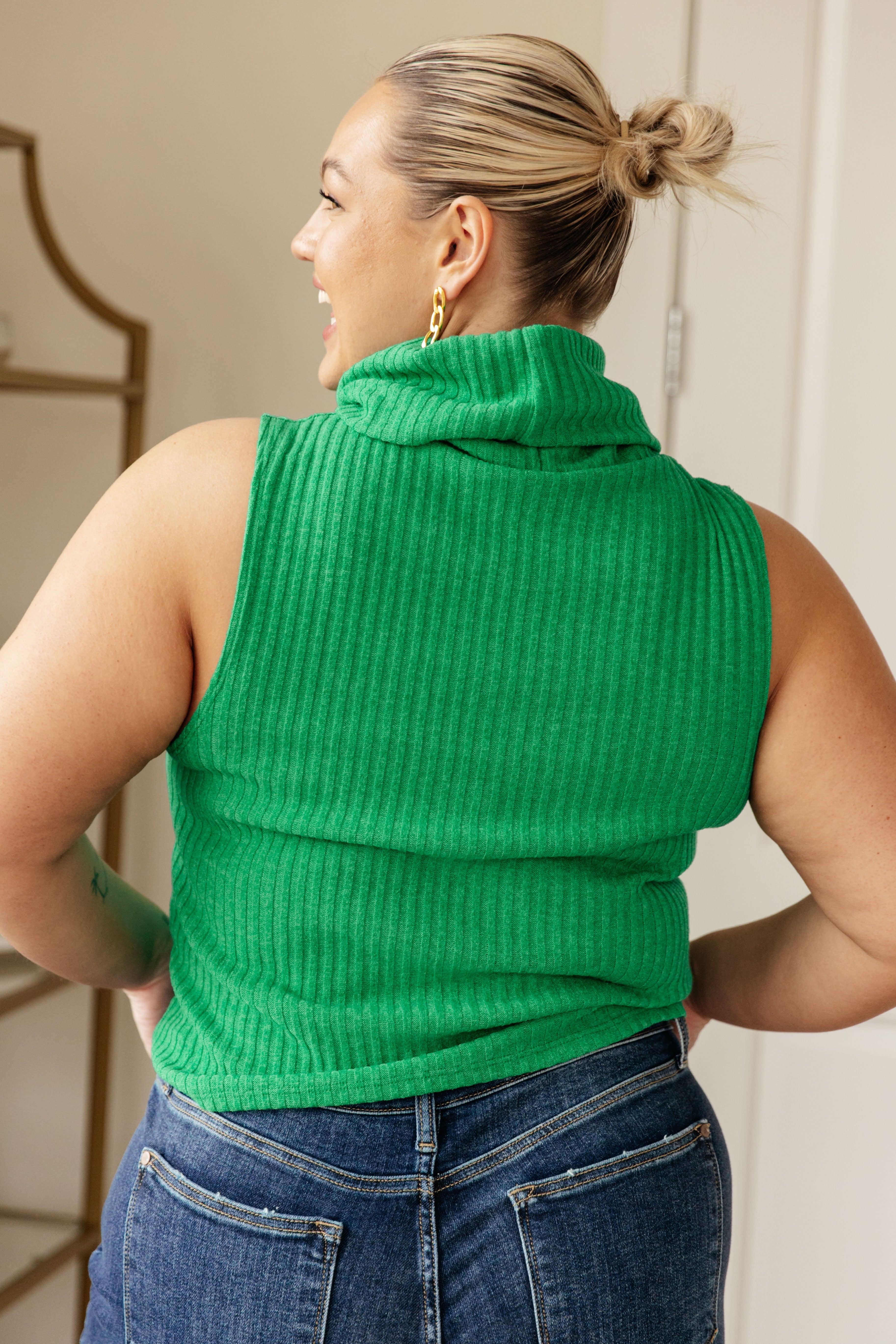 Before You Go Sleeveless Turtleneck Sweater - Charming Charlie