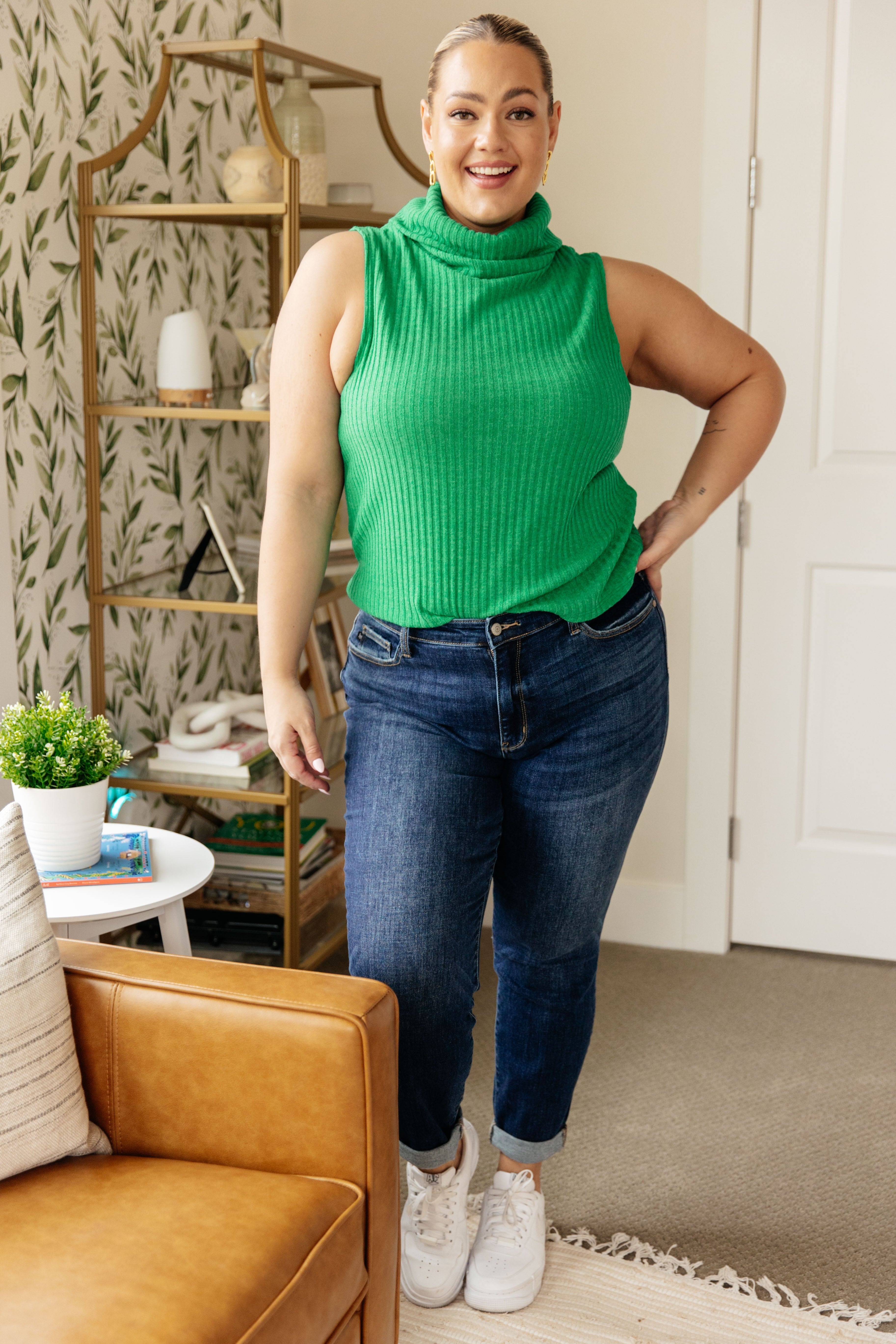 Before You Go Sleeveless Turtleneck Sweater - Charming Charlie