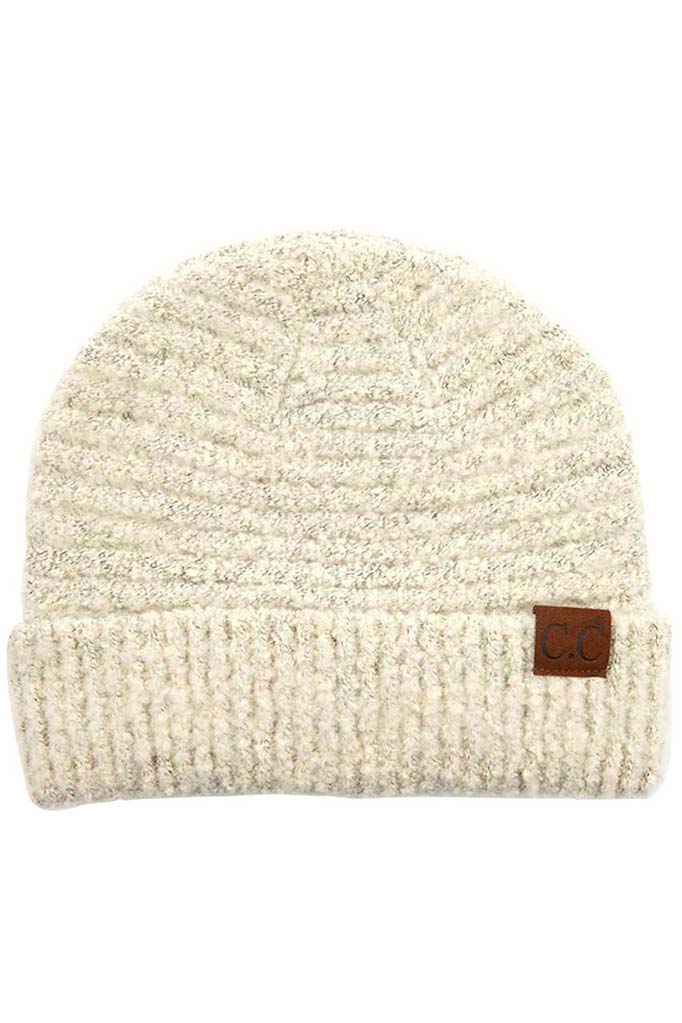Beige C C Solid Boucle Yarn Beanie Hat with Cuff, wear this beautiful Beanie Hat while going outdoor and keep yourself warm and stylish with a unique look. The color variation makes the Hat suitable for everyone's choice with different outfits. It feels cozy and a perfect match with any type of outfit. It's a beautiful winter gift accessory for birthdays, Christmas, stocking stuffers, secret Santa, holidays, anniversaries, and valentine's day to your friends, family, and Loved Ones.