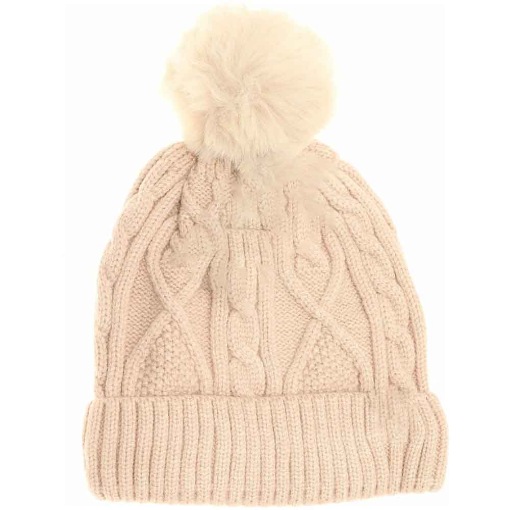 Beige Kids Matching Fur Pom accessories provide a stylish and practical solution to chilly weather. Made from soft, high-quality materials, these fur poms add warmth and a playful finishing touch to children's outfits. Perfect for coordinating looks among siblings, they offer both comfort and a cohesive style statement for your little ones.
