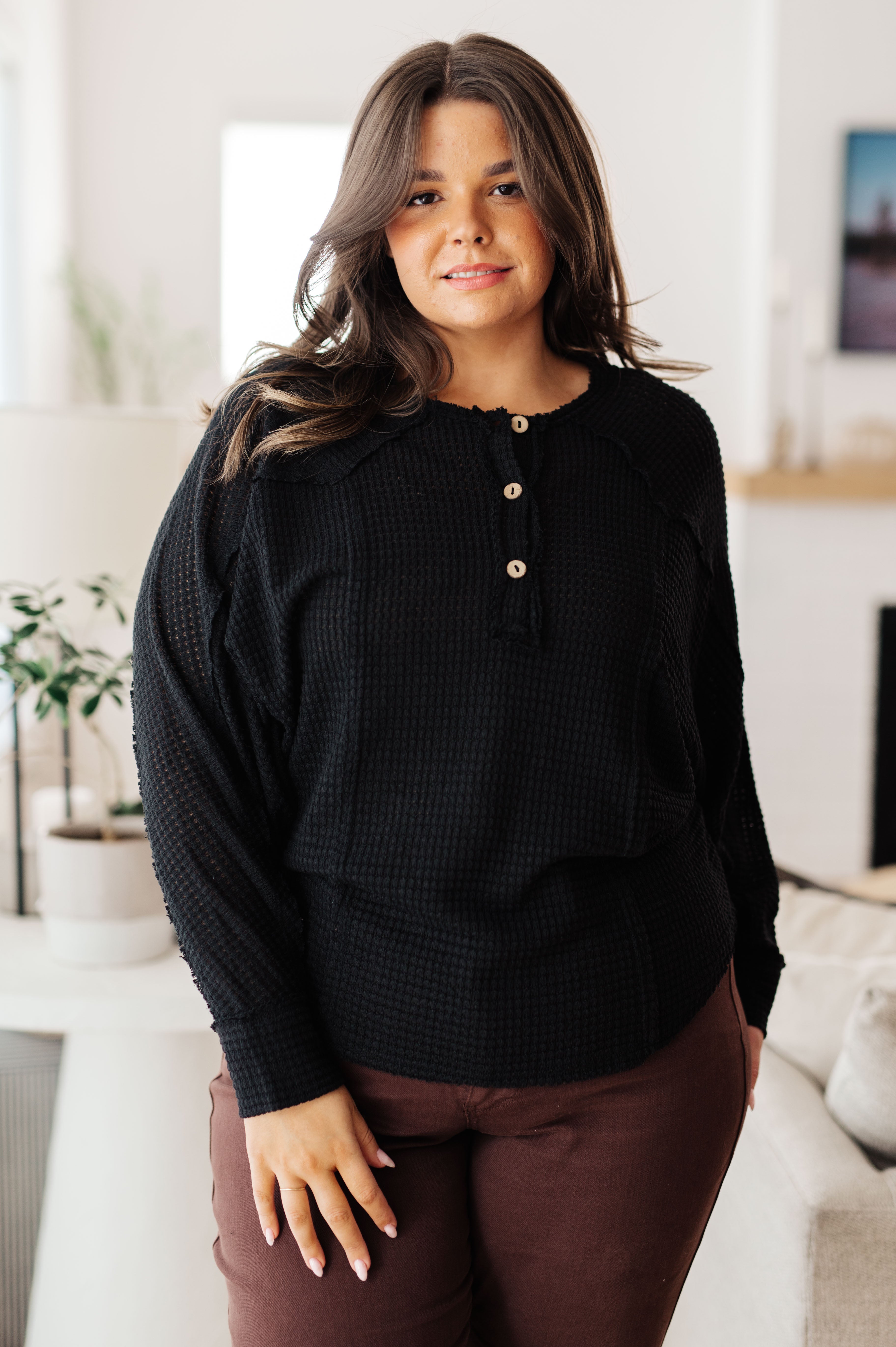 Better Than Best Henley Top - Charming Charlie