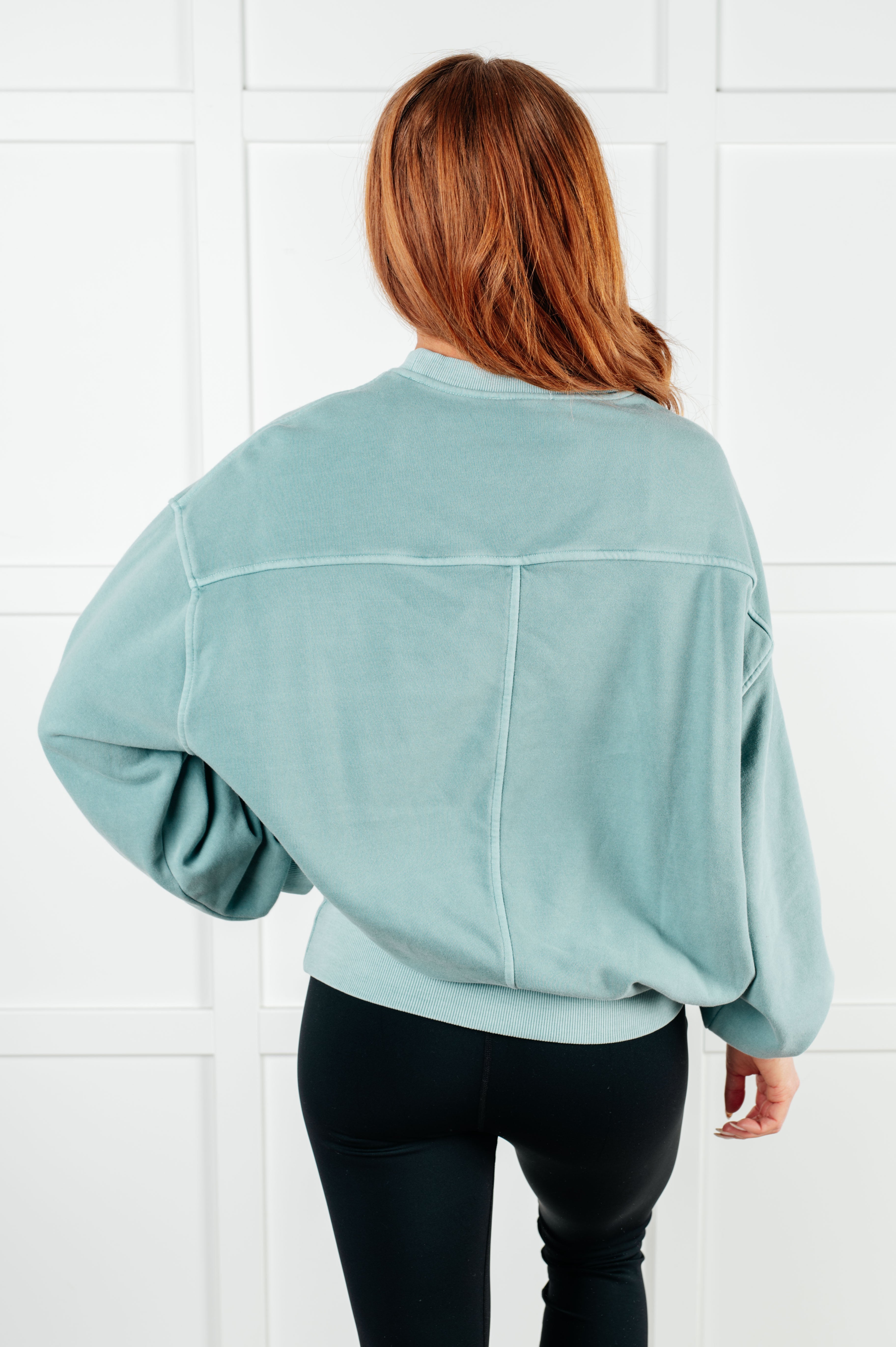 Beyond the Basics Pullover in Blue Grey - Charming Charlie