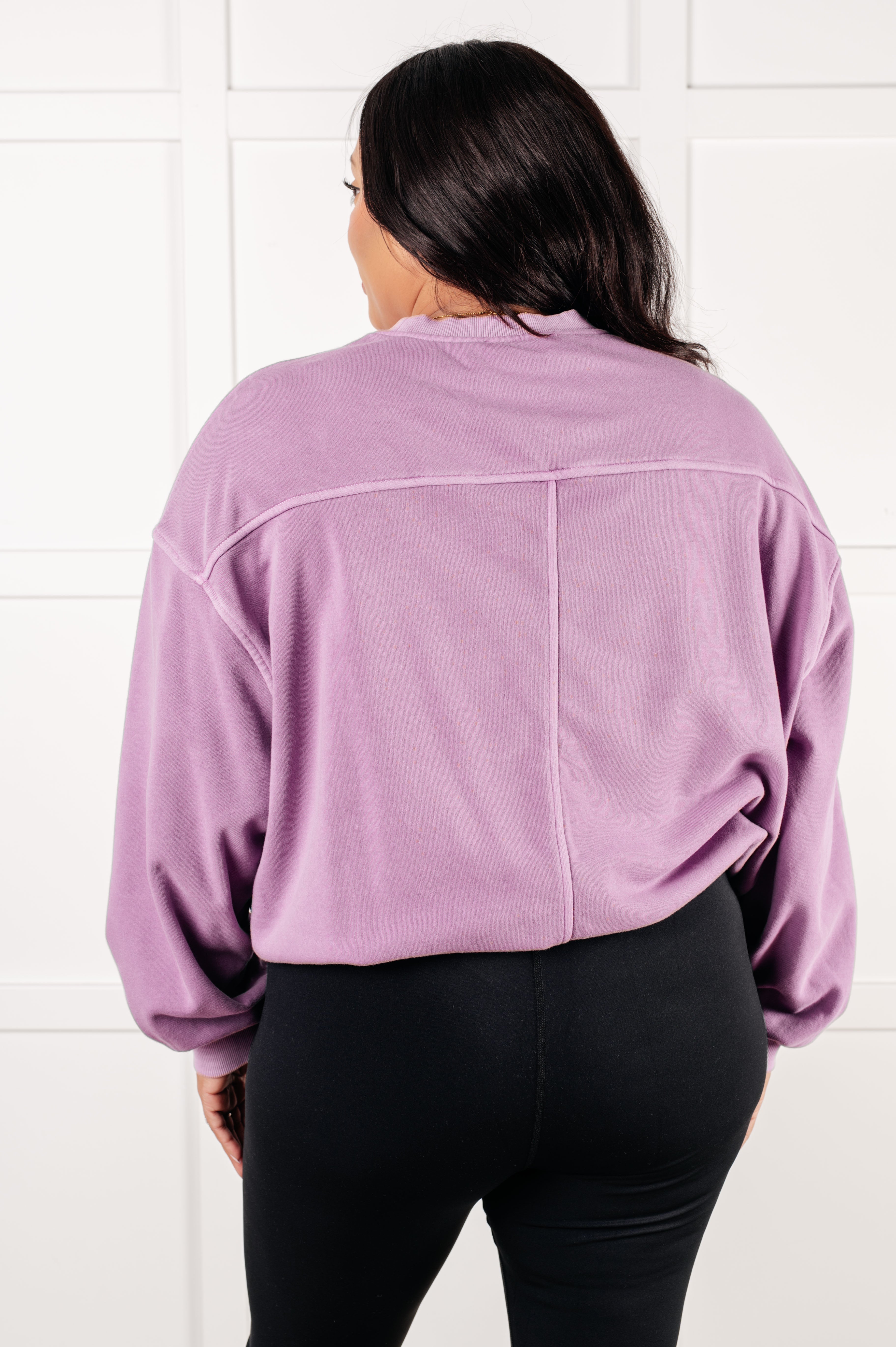 Beyond the Basics Pullover in Violet - Charming Charlie