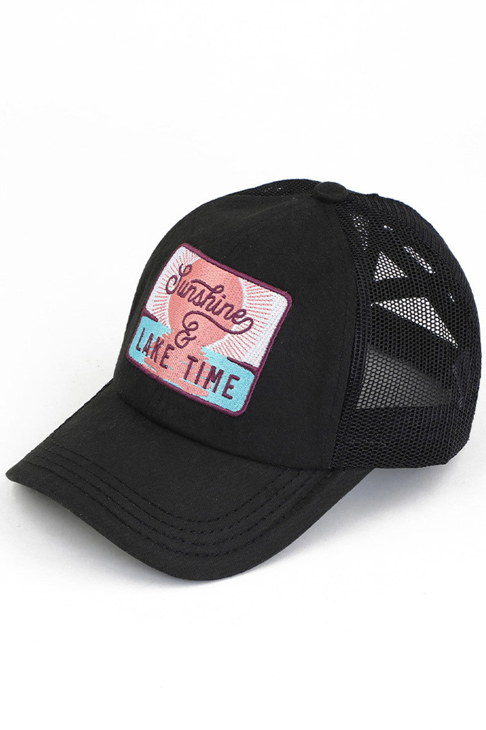 C.C SUNSHINE & LAKE TIME Patch Pony Cap - Charming Charlie
