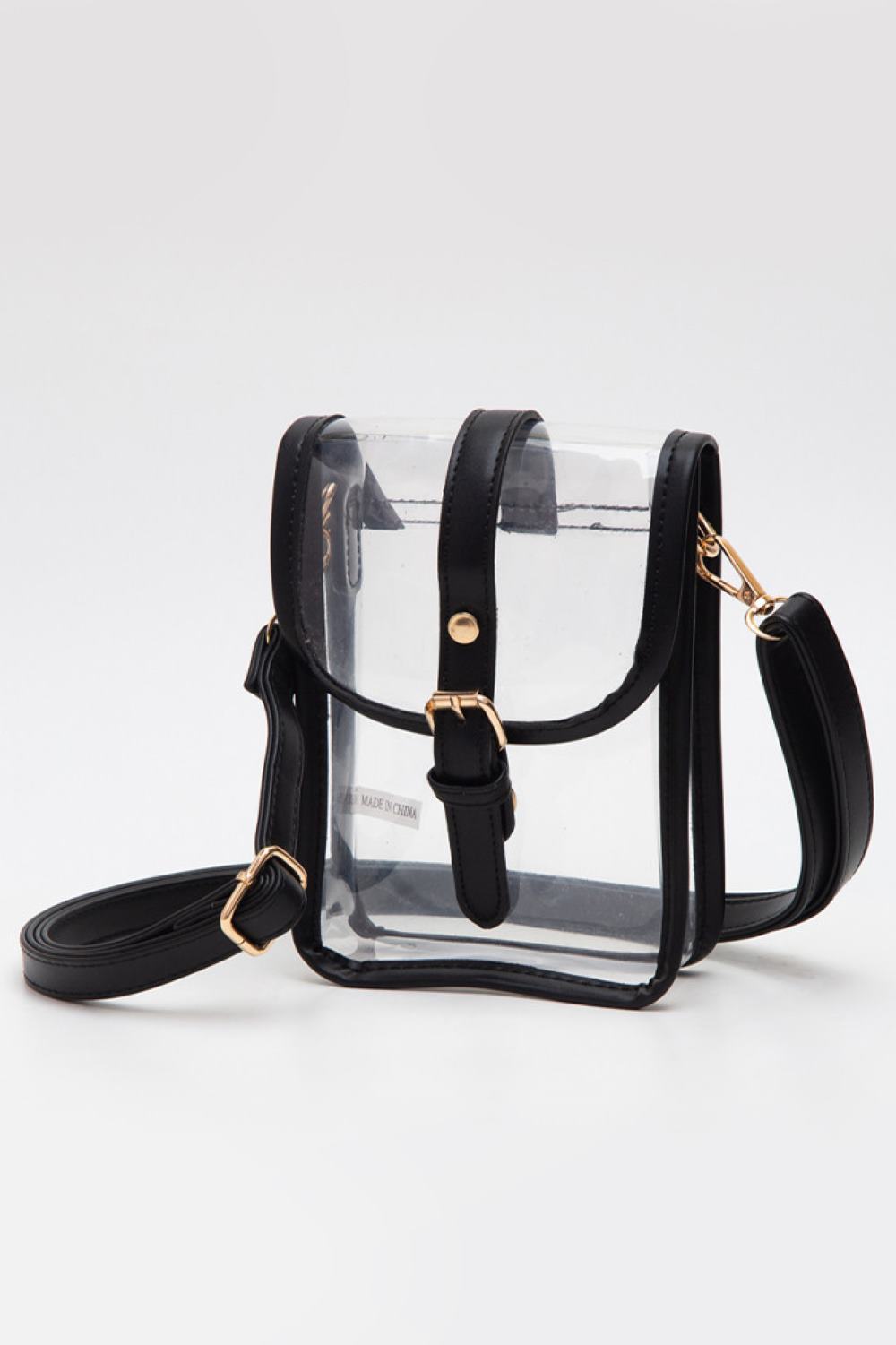Black Clear Crossbody Stadium Concert Transparent Bag is expertly crafted to comply with venue security standards while offering practical functionality. Its fully transparent design enables swift security checks, and the adjustable crossbody strap provides comfortable, hands-free wear. Made from durable, lightweight materials, this bag is perfect for concerts, sports events, and festivals, ensuring your belongings stay secure and easily accessible throughout the event.
