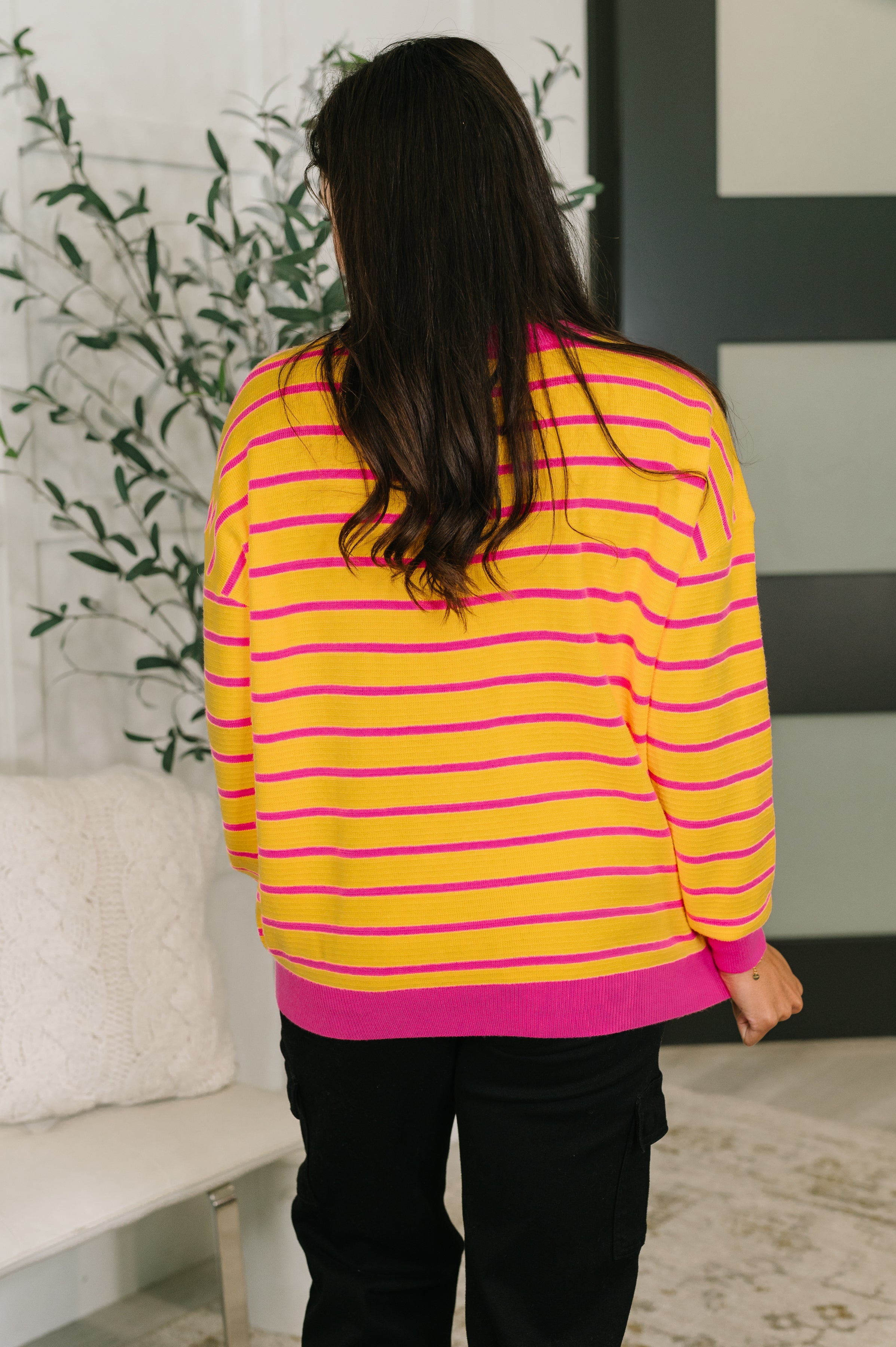 Bold Comfort Contrast Drop Shoulder Pullover - Charming Charlie