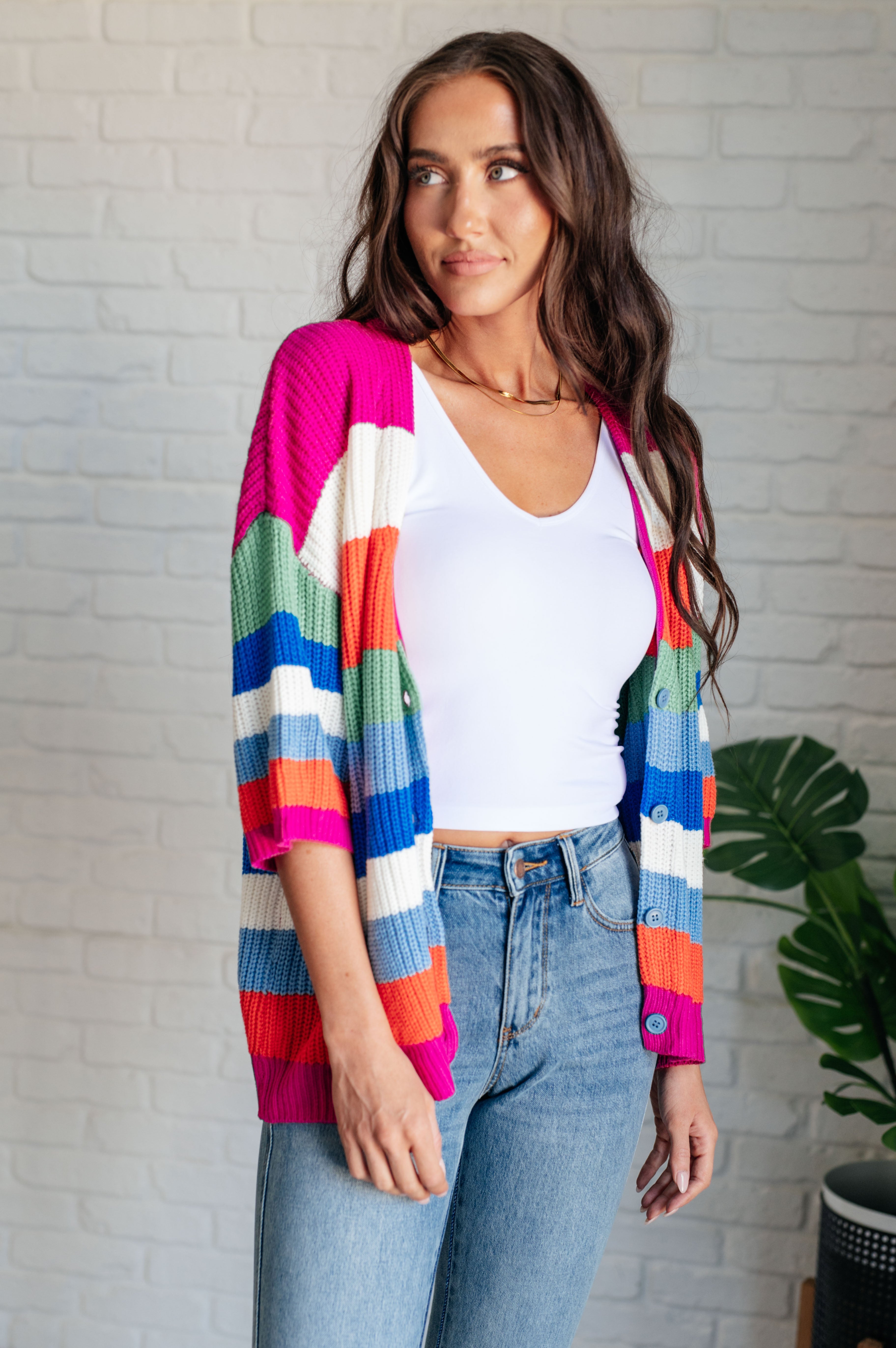 Bold Flirt Button Down Cardigan - Charming Charlie
