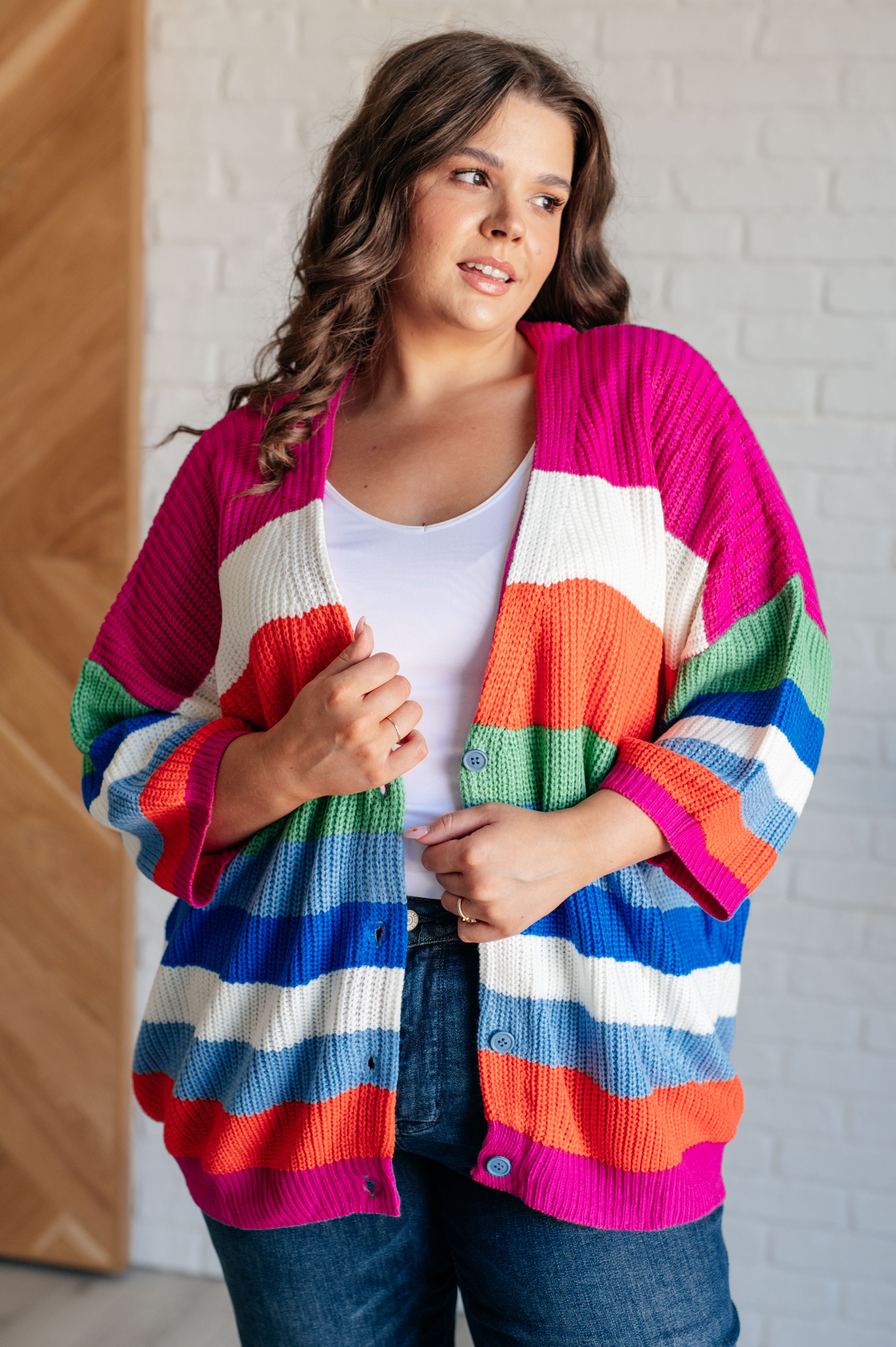 Bold Flirt Button Down Cardigan - Charming Charlie