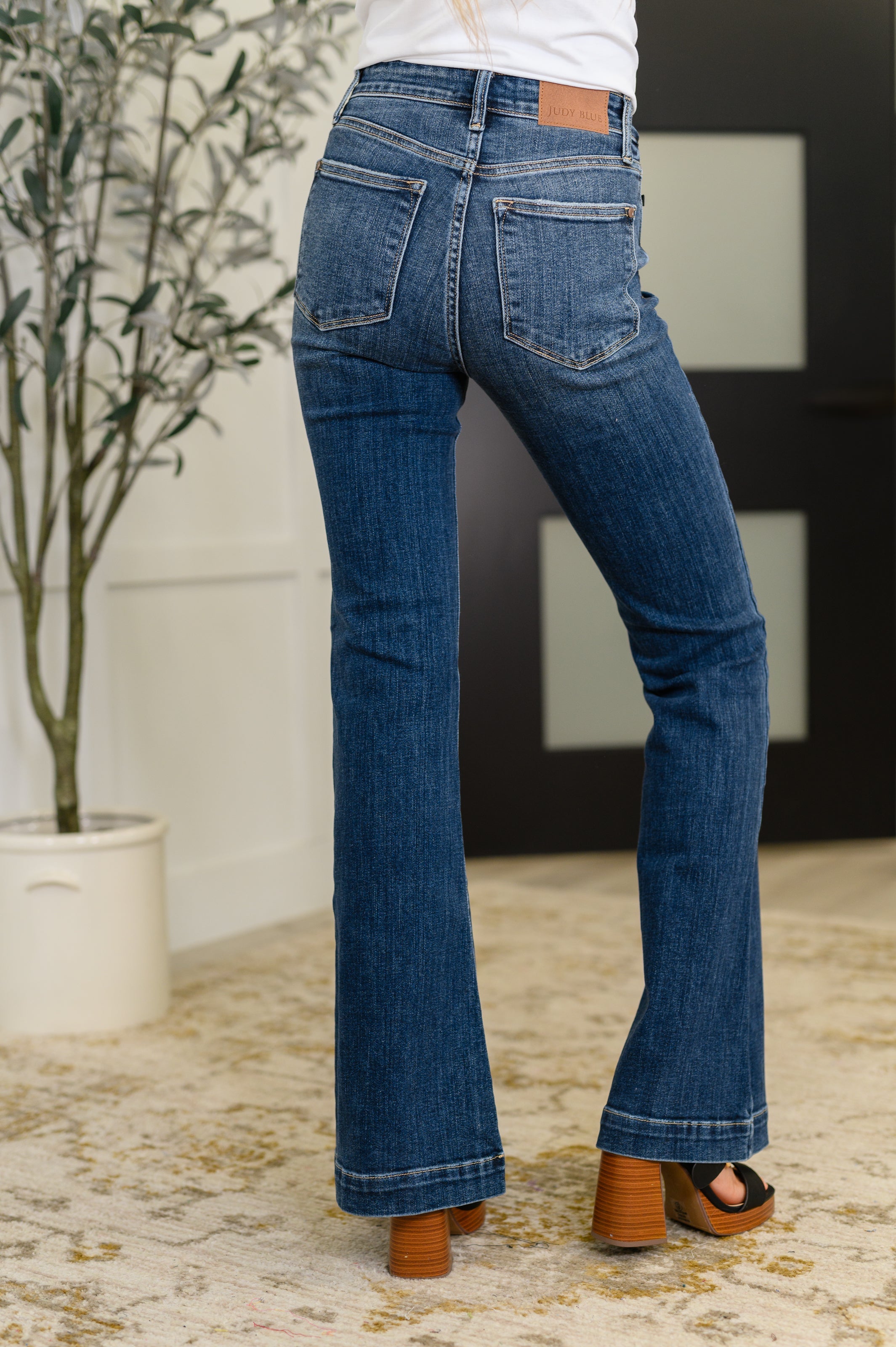 Bonnie High Waist Trouser Flare - Charming Charlie