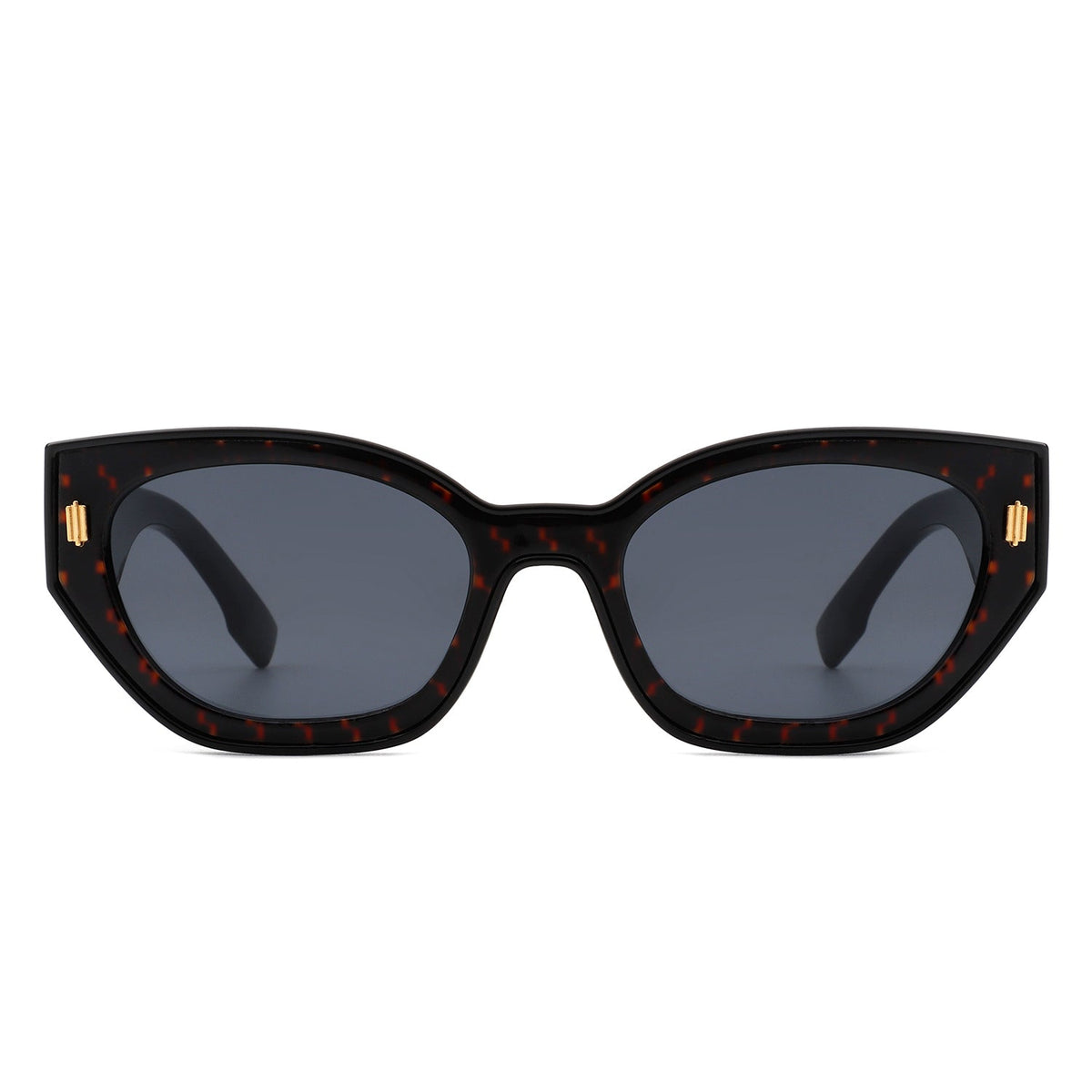 Dawnmist - Geometric Retro Round Irregular Narrow Cat Eye Sunglasses - Charming Charlie