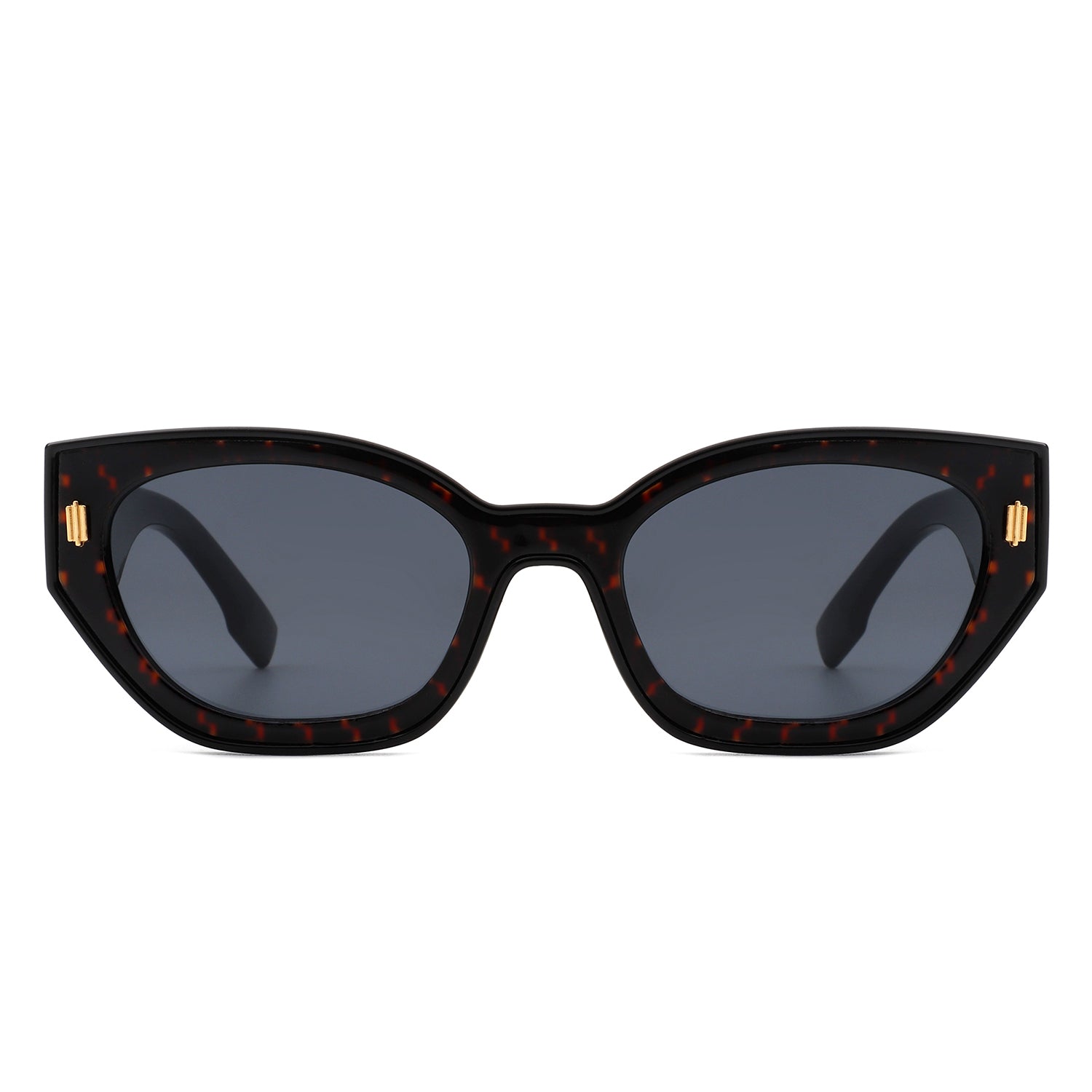 Dawnmist - Geometric Retro Round Irregular Narrow Cat Eye Sunglasses - Charming Charlie