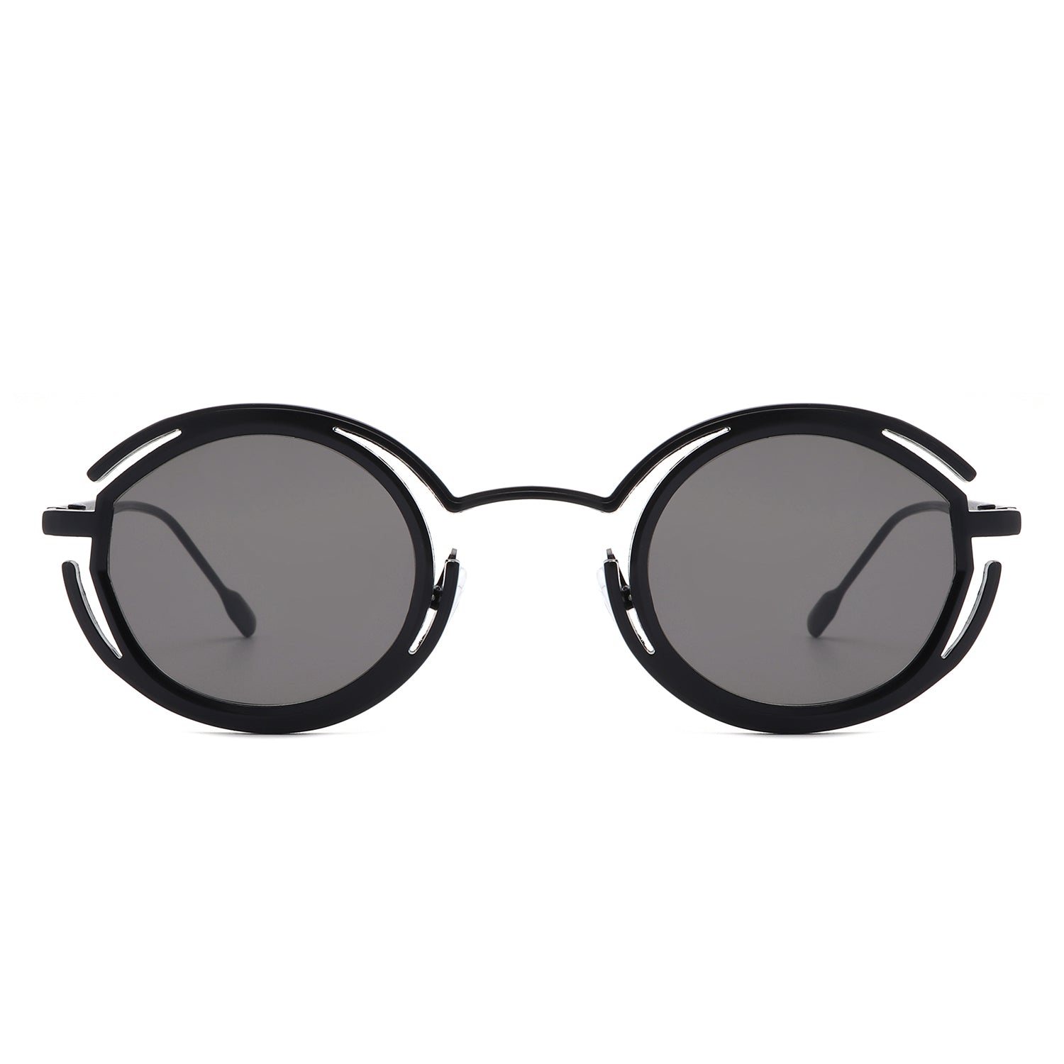 Moonmist - Fashion Circle Geometric Round Futuristic Fashion Sunglasses - Charming Charlie