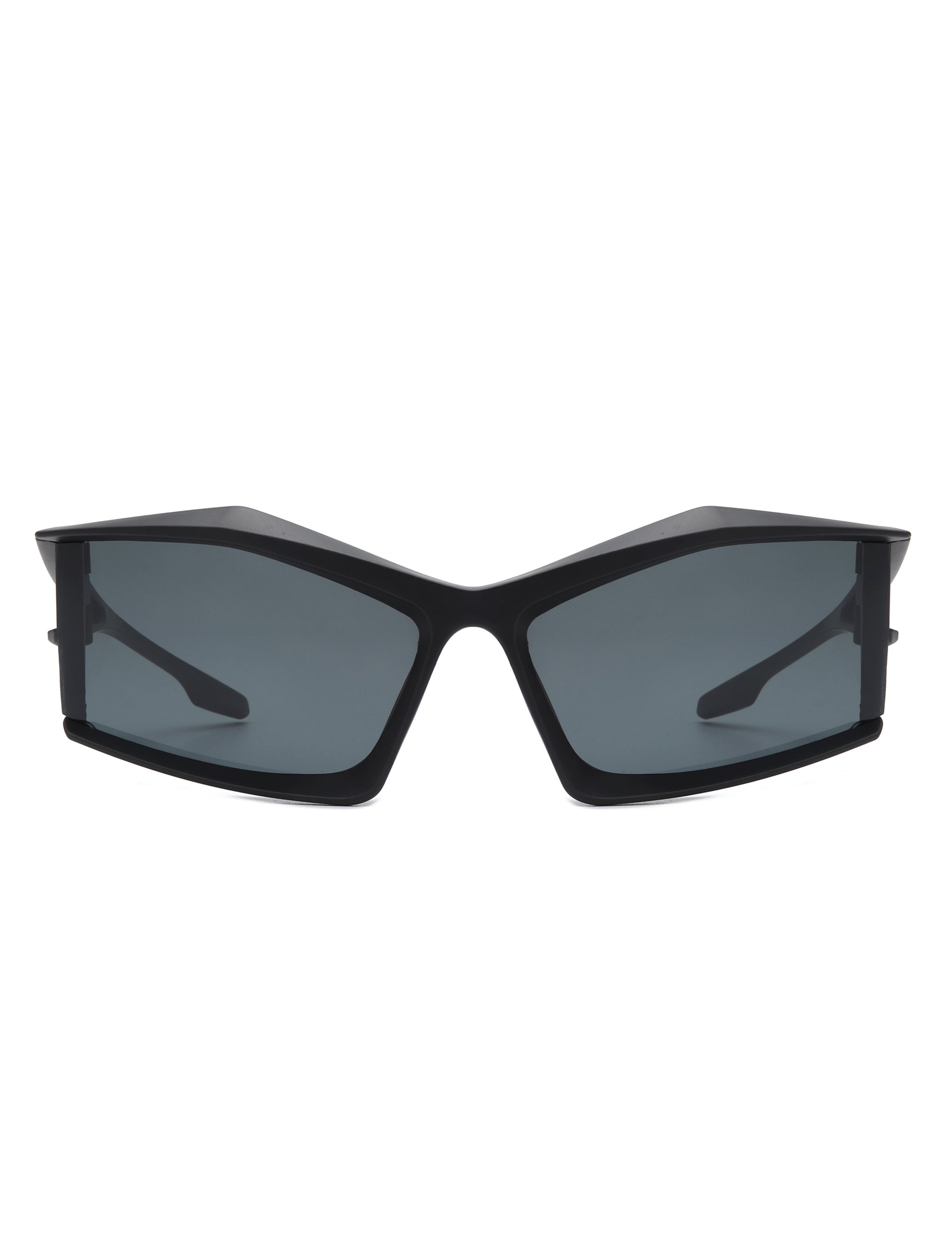 Halo - Futuristic Geometric Rectangle Fashion Sunglasses - Charming Charlie