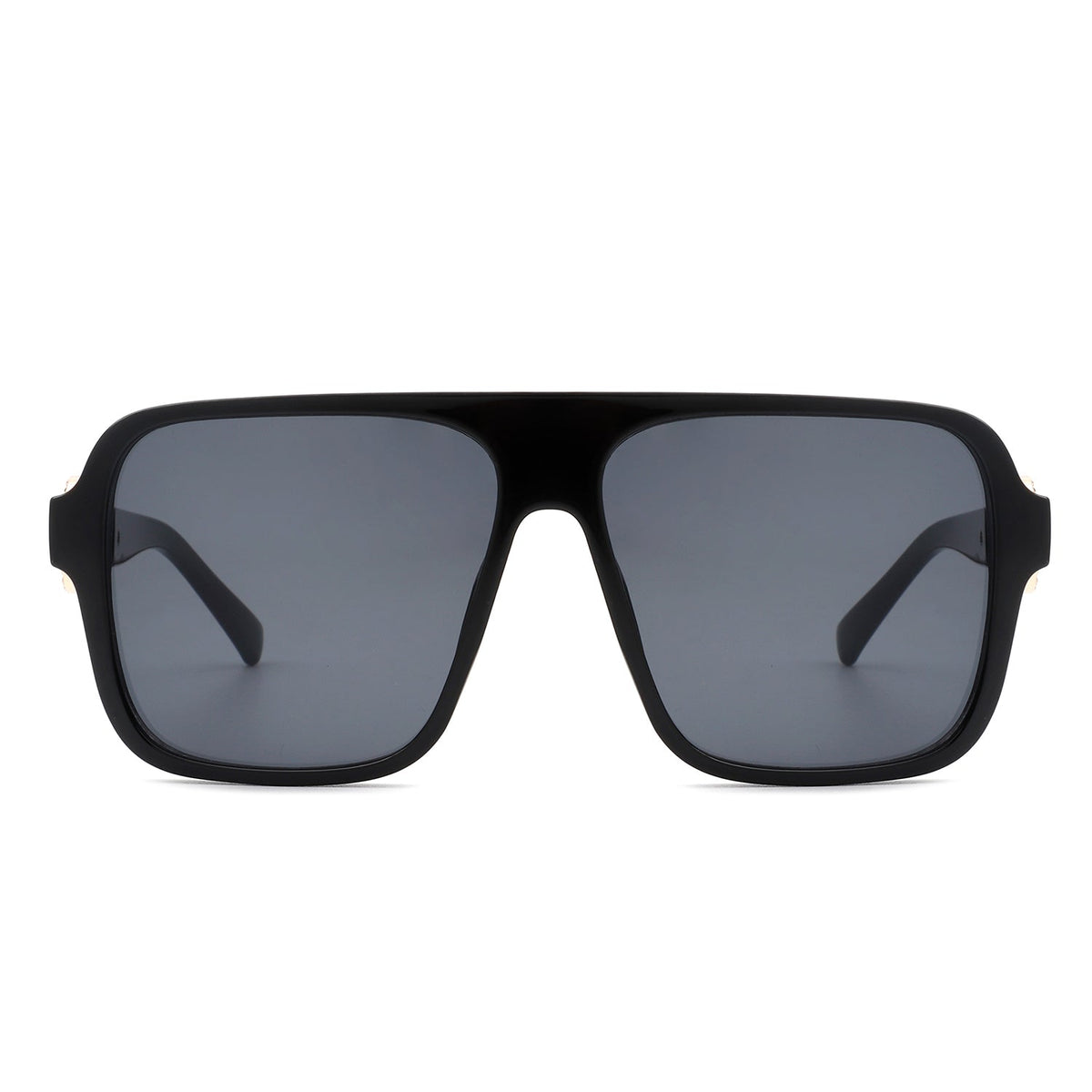 Violetra - Retro Square Aviator Style Vintage Flat Top Sunglasses - Charming Charlie