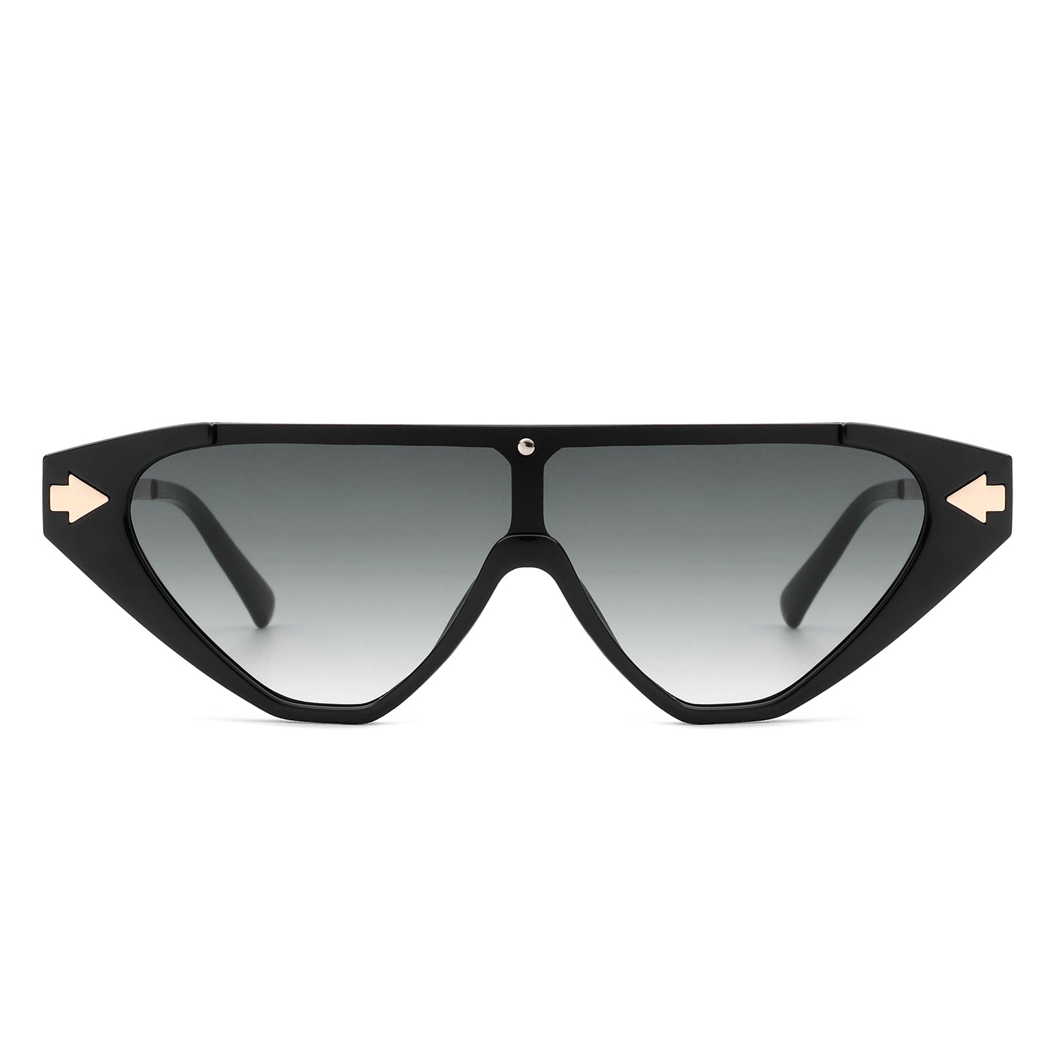 Zedillia - Triangle Mod Irregular Fashion Vintage Geometric Retro Sunglasses - Charming Charlie