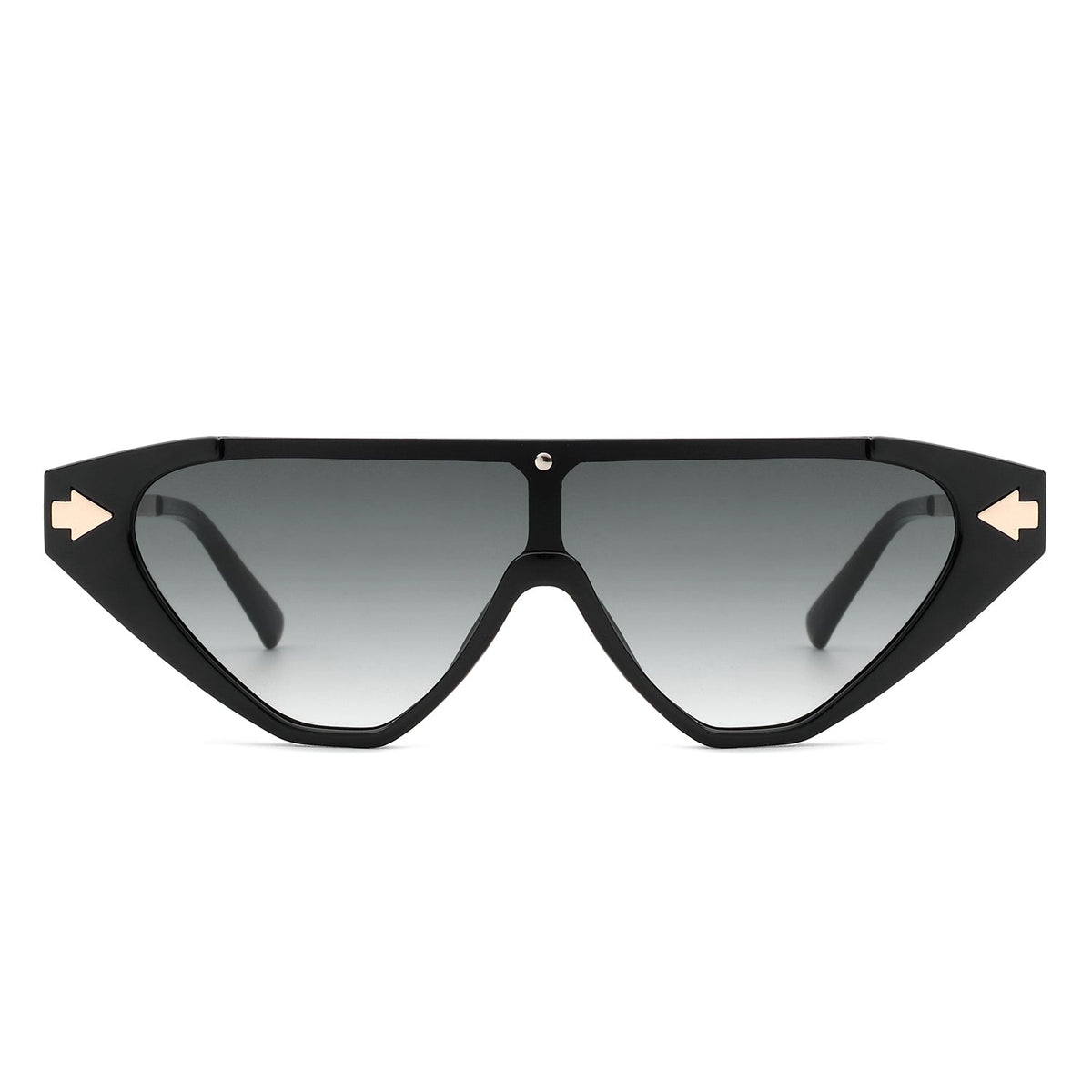 Zedillia - Triangle Mod Irregular Fashion Vintage Geometric Retro Sunglasses - Charming Charlie