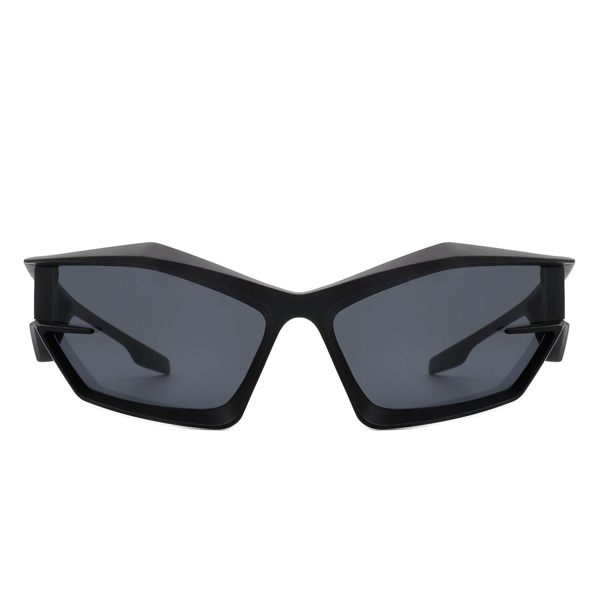 Pollich - Futuristic Rectangle Geometric Chunky Square Fashion Sunglasses - Charming Charlie