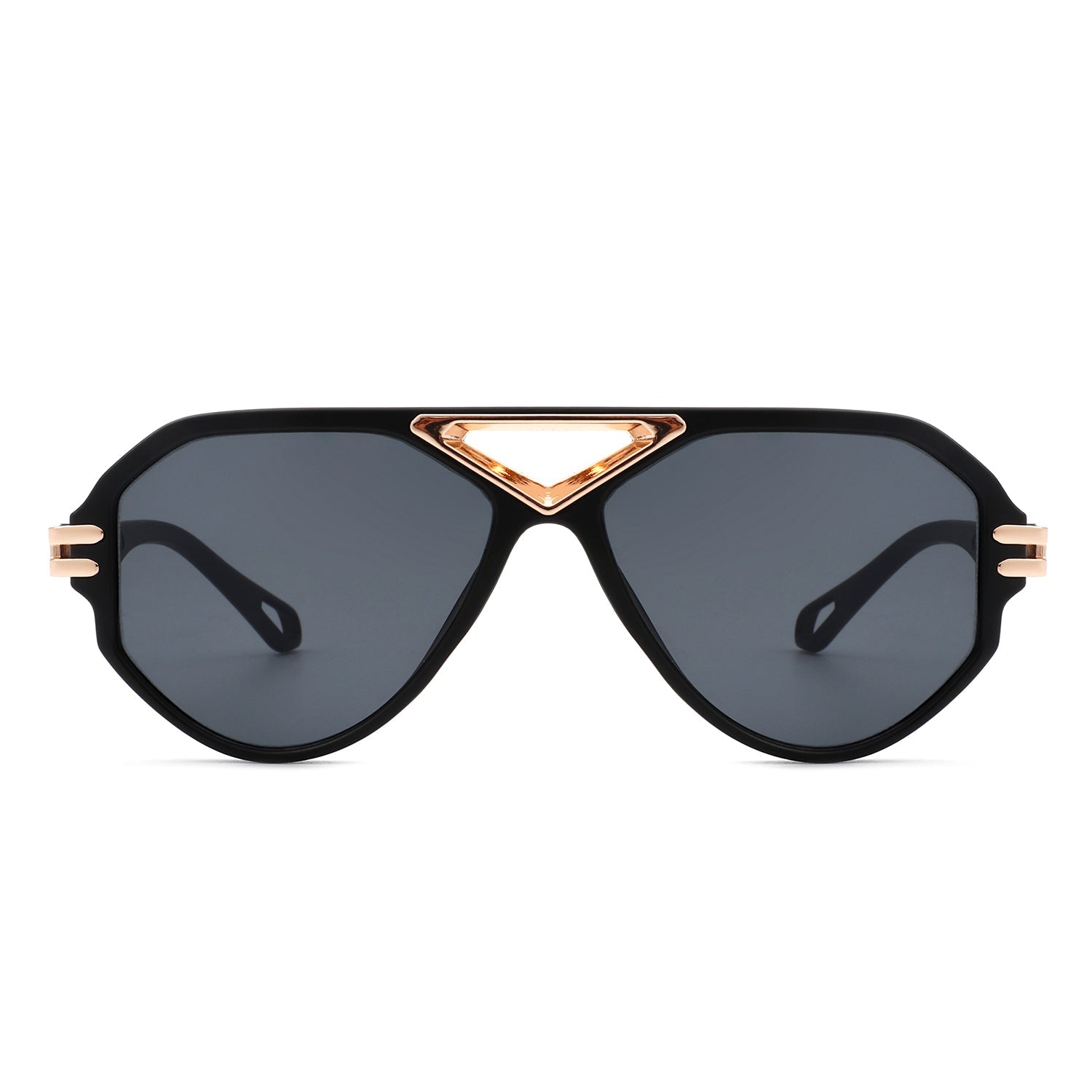 Unityth - Geometric Retro Round Vintage Fashion Aviator Sunglasses - Charming Charlie