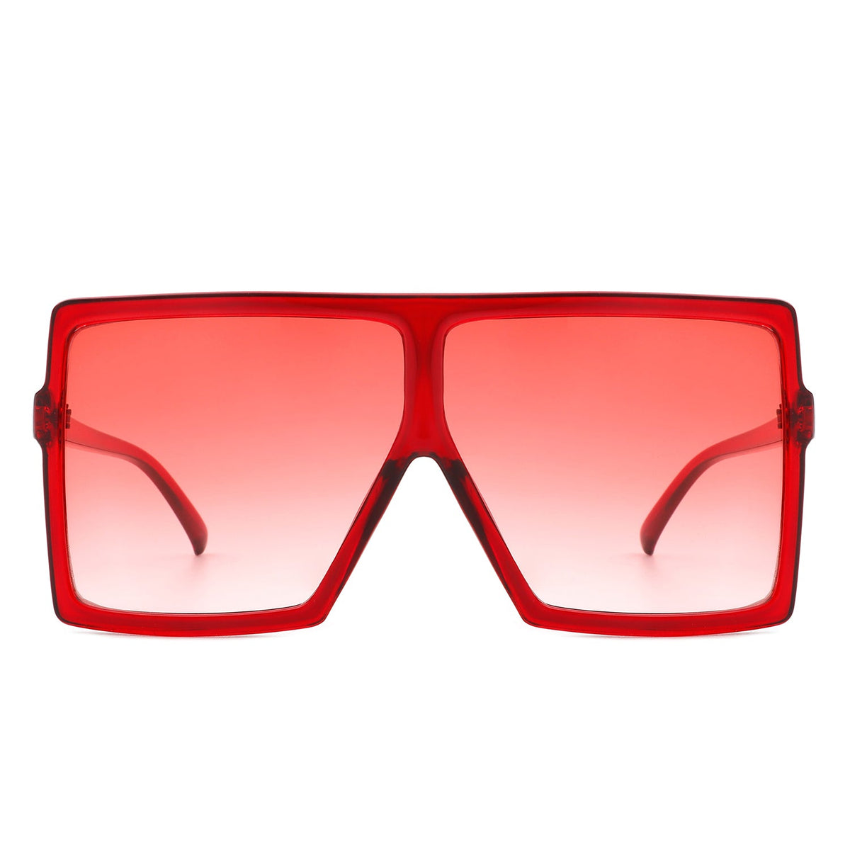 Amarylla - Oversize Flat Top Square Tinted Women Fashion Sunglasses - Charming Charlie