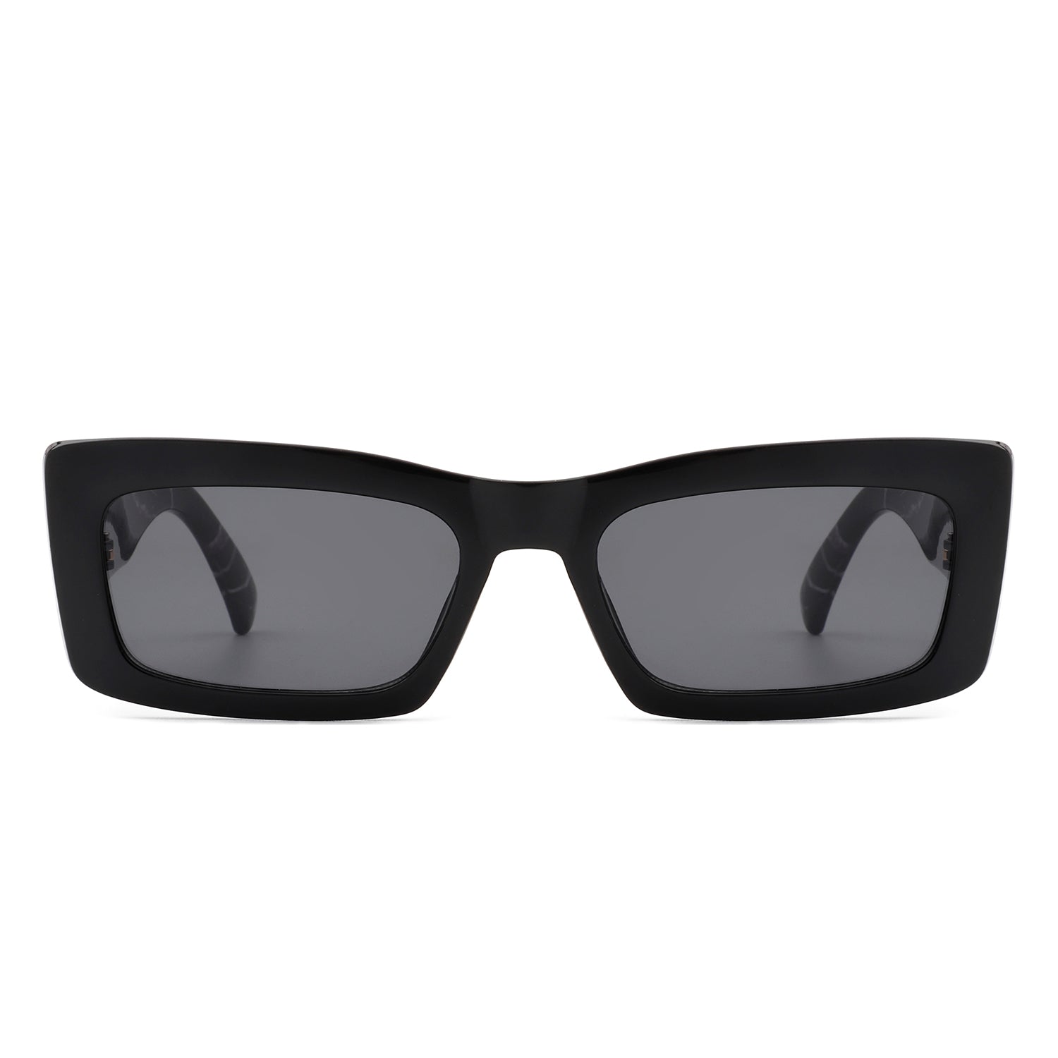 Illumyne - Retro Narrow Rectangle Flat Top Slim Fashion Sunglasses - Charming Charlie