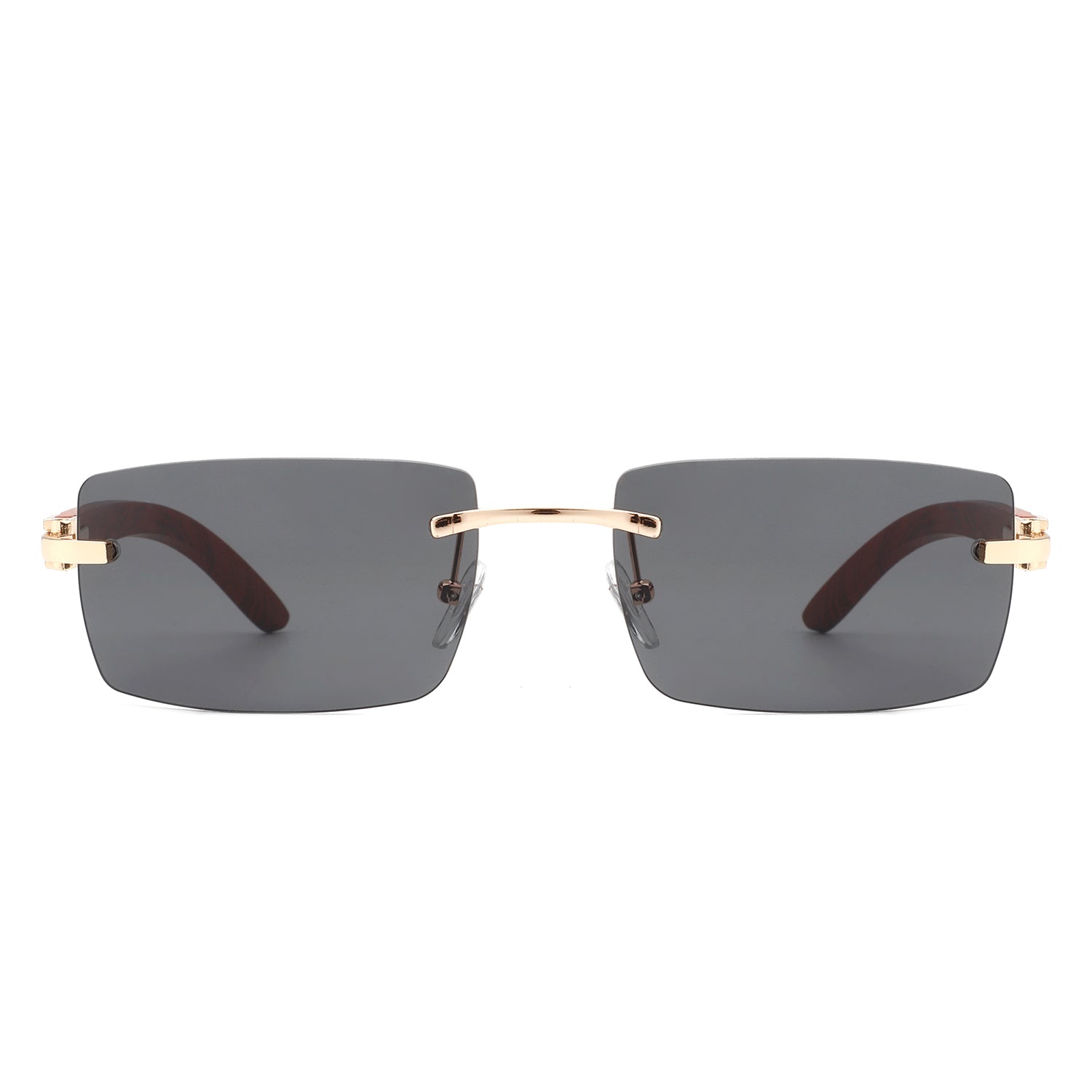 Oceanize - Rectangle Rimless Retro Frameless Fashion Tinted Sunglasses - Charming Charlie