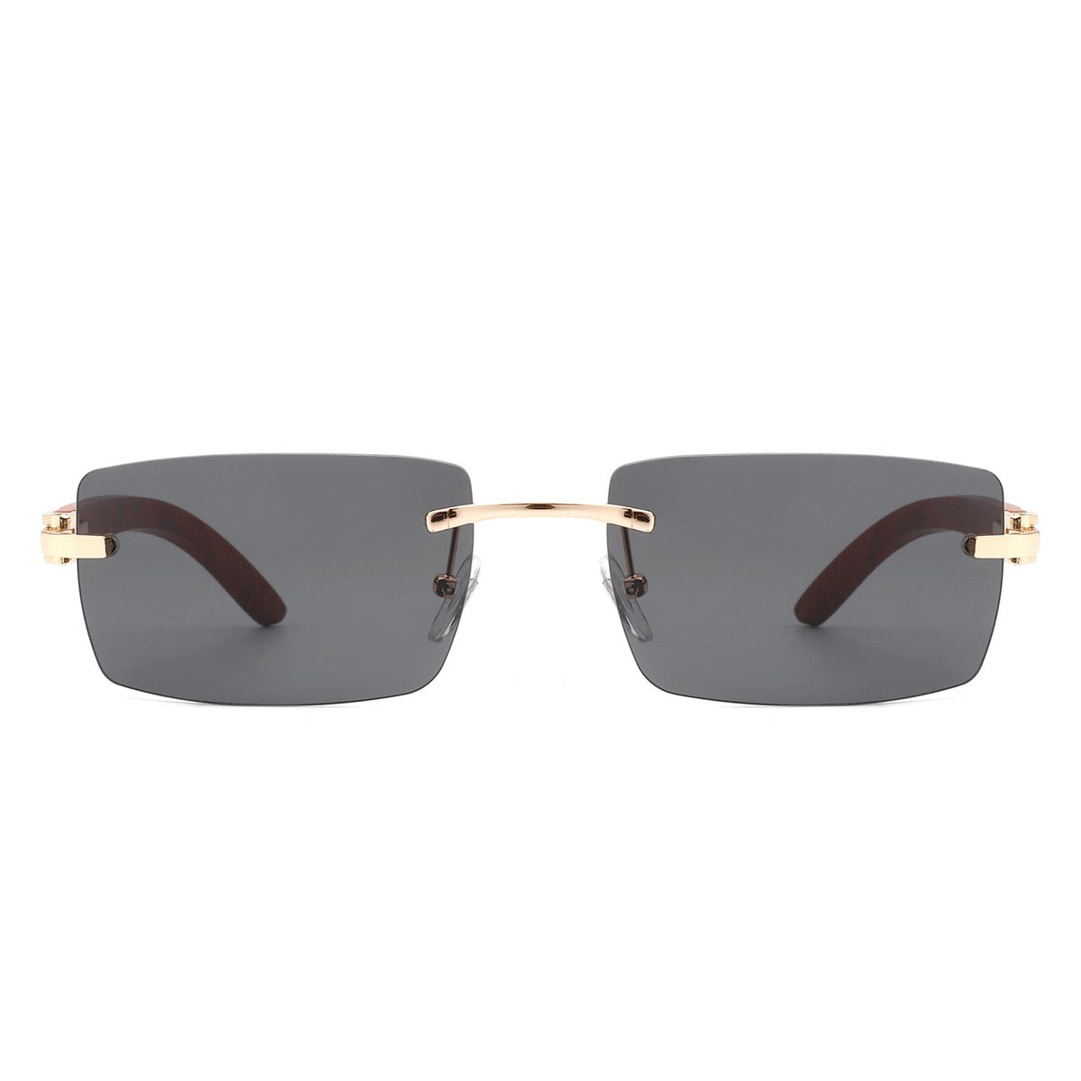 Oceanize - Rectangle Rimless Retro Frameless Fashion Tinted Sunglasses - Charming Charlie