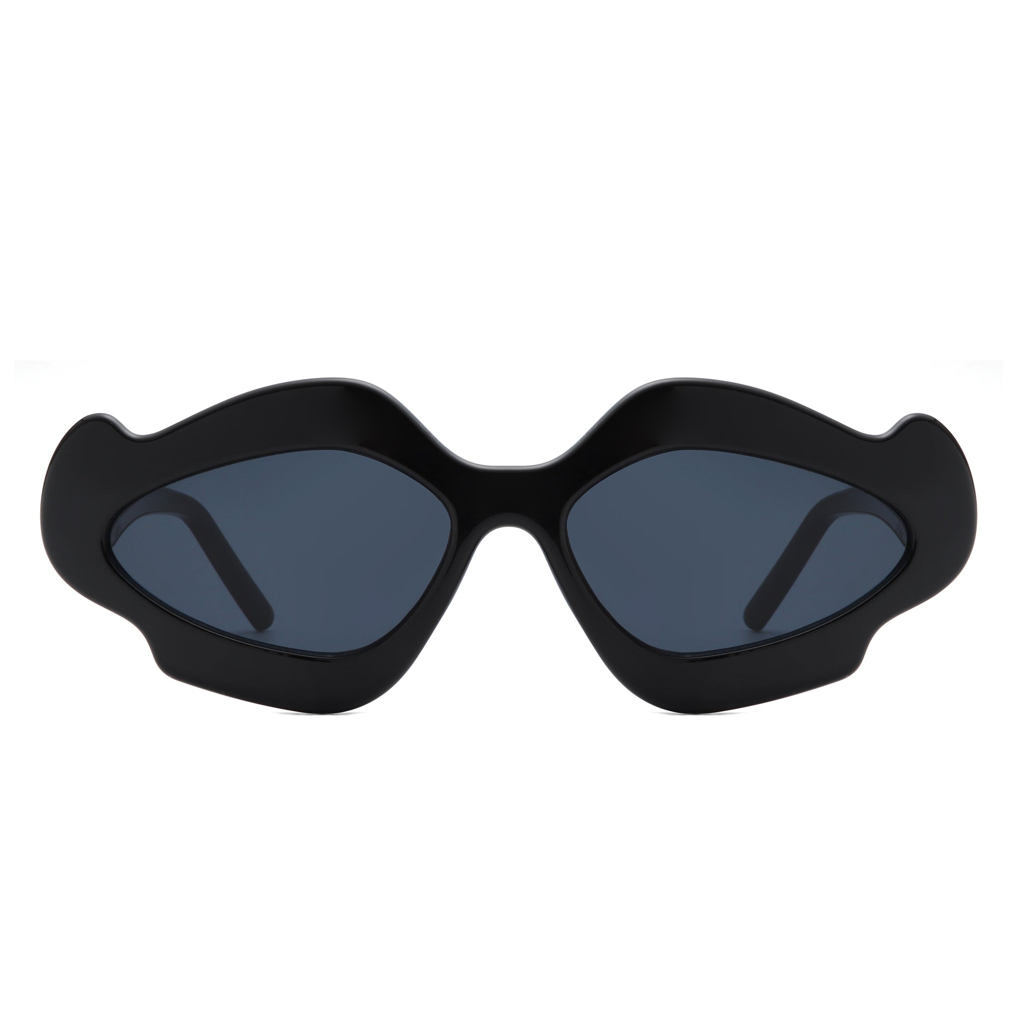 Zyrith - Geometric Wavy Designed Women's Sunglasses - Charming Charlie