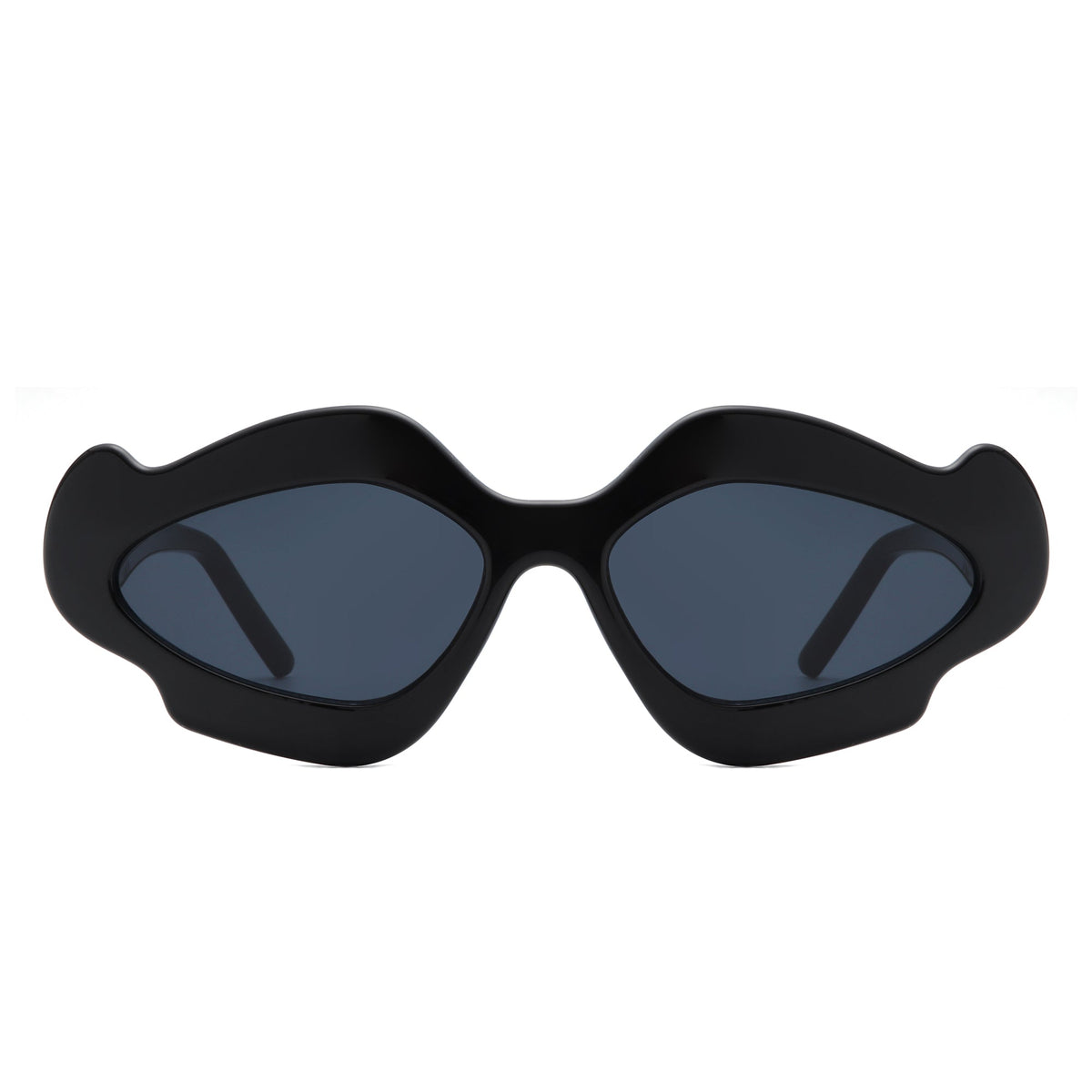 Zyrith - Geometric Wavy Designed Women's Sunglasses - Charming Charlie