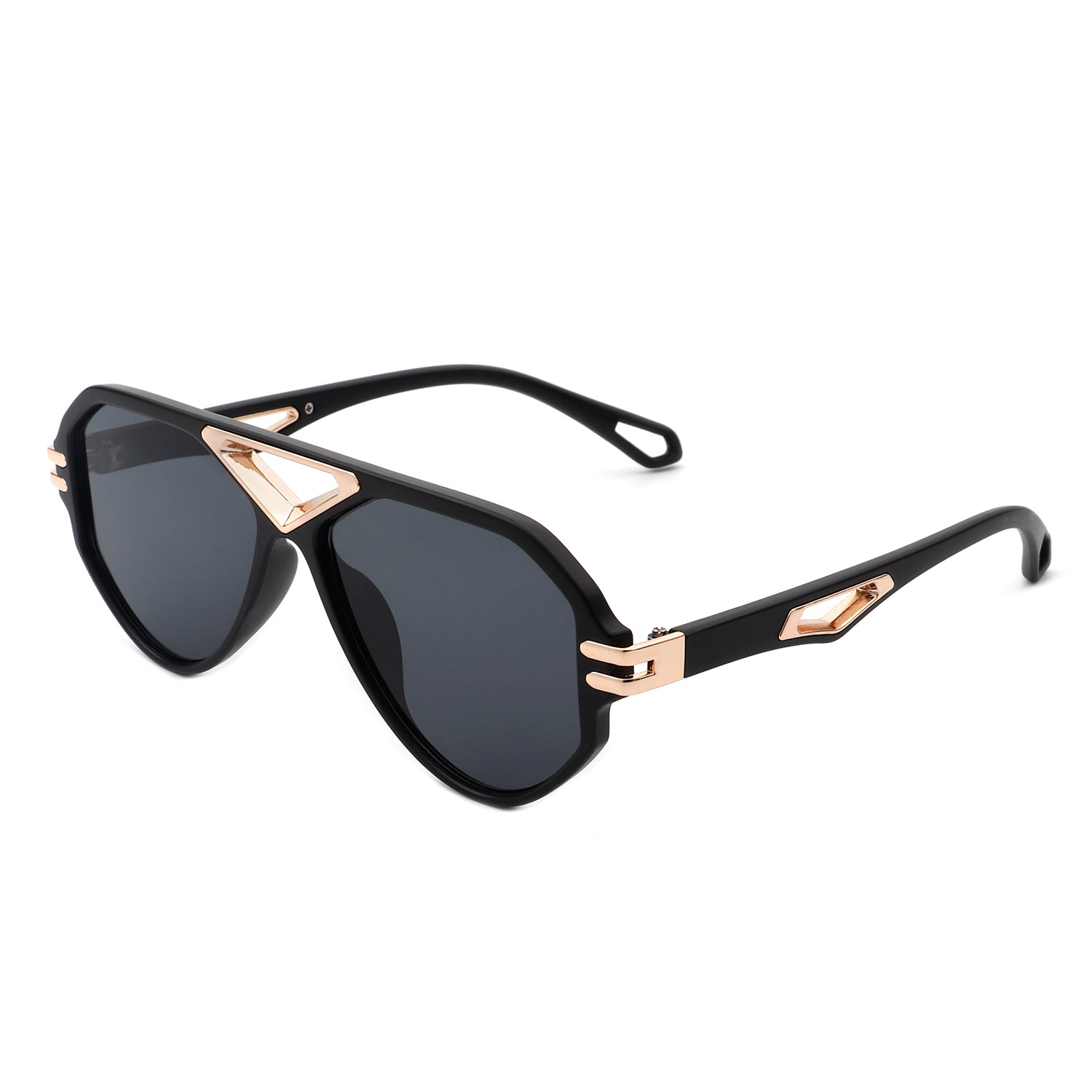 Unityth - Geometric Retro Round Vintage Fashion Aviator Sunglasses - Charming Charlie