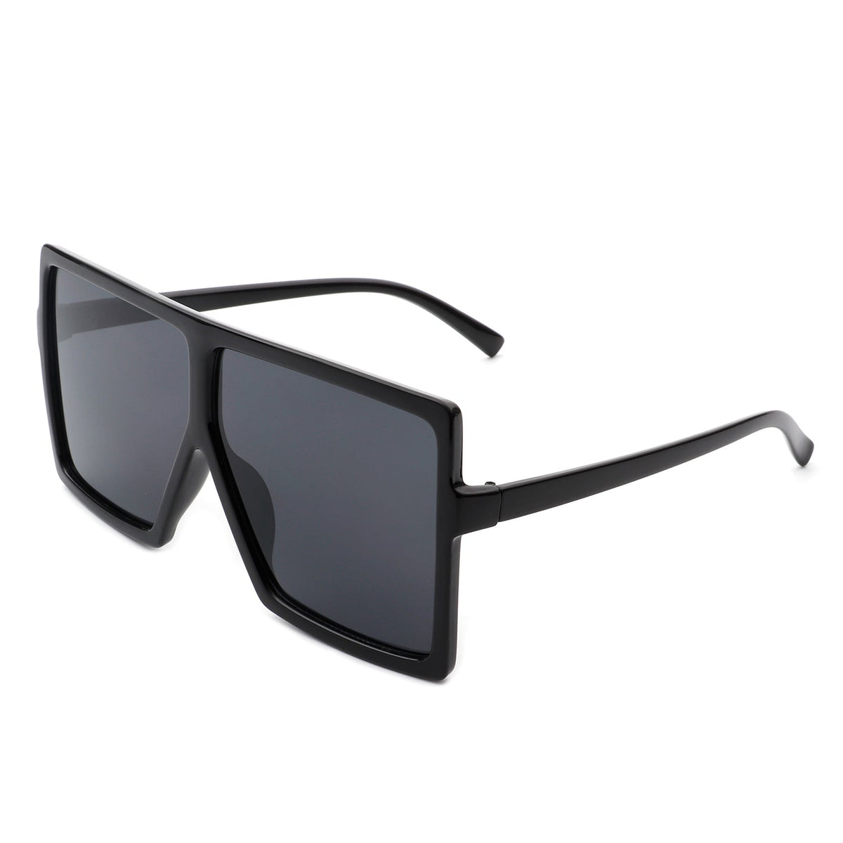 Zenithia - Square Oversize Women Flat Top Fashion Sunglasses - Charming Charlie