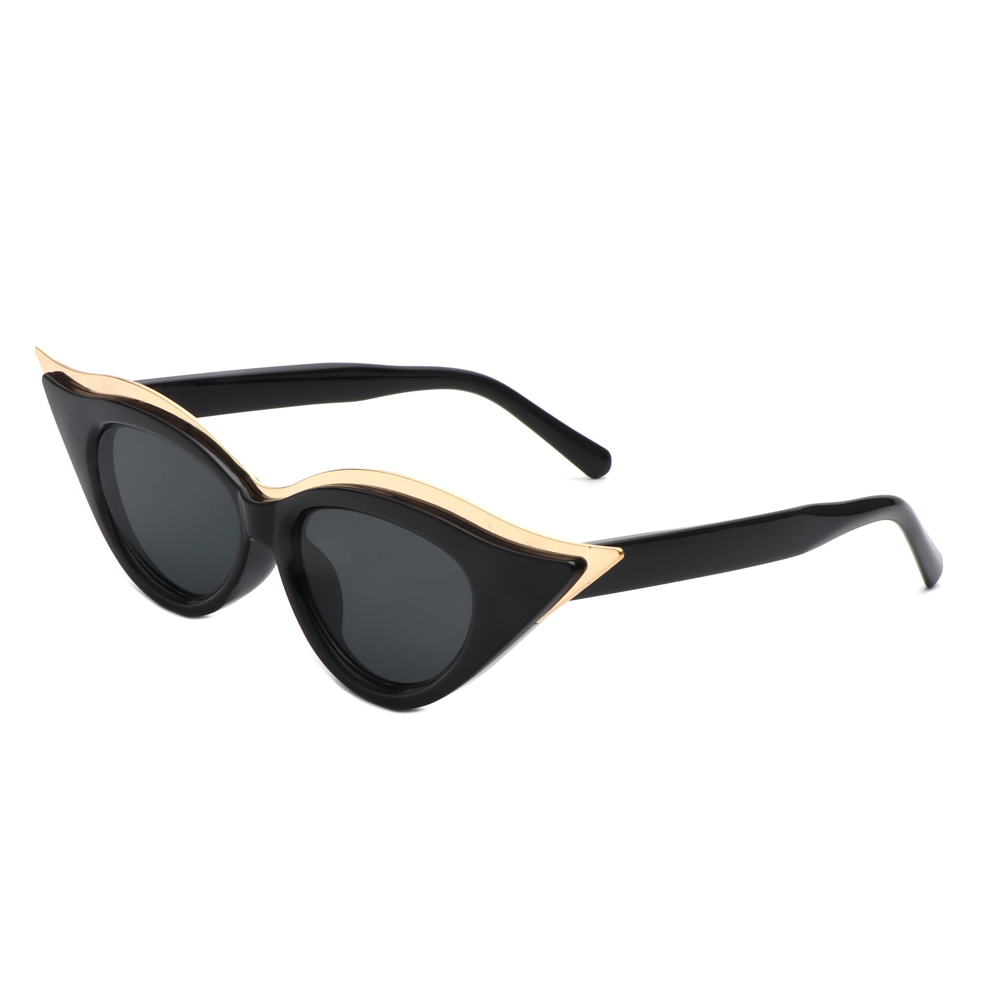 Vaelan - Round Extreme Cat Eye Women's Sunglasses - Charming Charlie