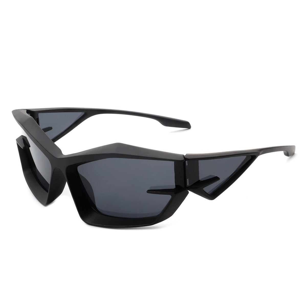 Pollich - Futuristic Rectangle Geometric Chunky Square Fashion Sunglasses - Charming Charlie