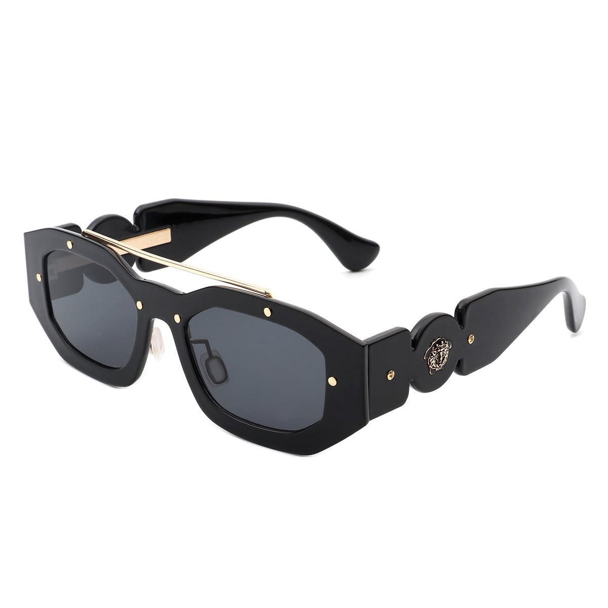 Xanadusk- Geometric Retro Irregular Brow-Bar Square Fashion Sunglasses - Charming Charlie