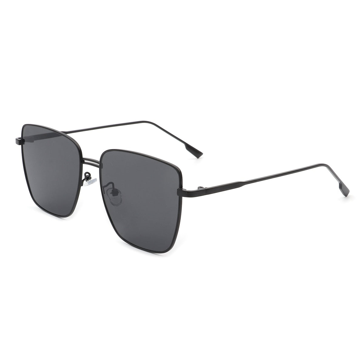 Eskuitan | Women Square Metal Oversize Fashion Sunglasses - Charming Charlie