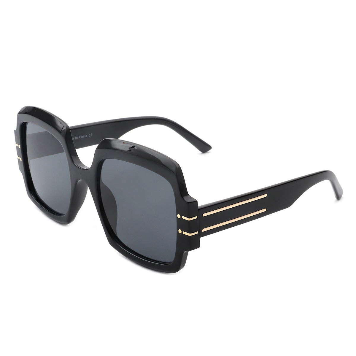 Emblazon - Women Oversize Flat Top Fashion Square Sunglasses - Charming Charlie
