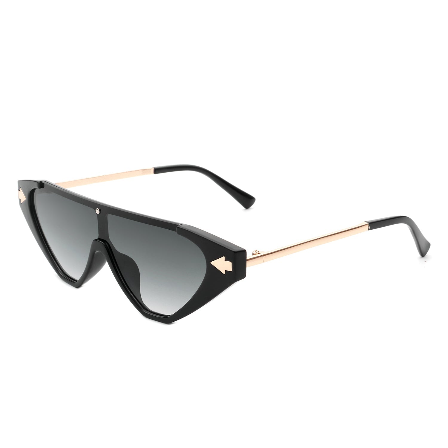 Zedillia - Triangle Mod Irregular Fashion Vintage Geometric Retro Sunglasses - Charming Charlie
