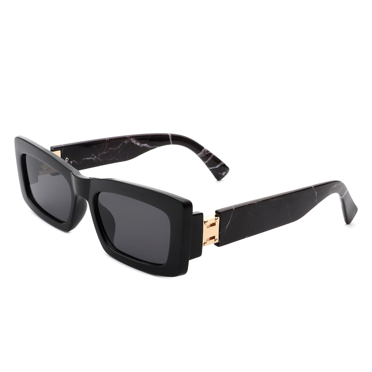 Illumyne - Retro Narrow Rectangle Flat Top Slim Fashion Sunglasses - Charming Charlie