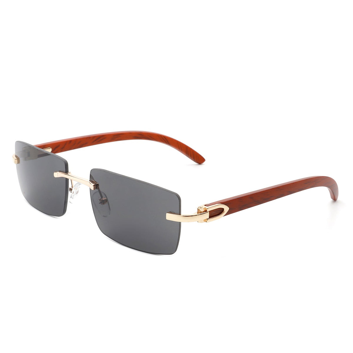 Oceanize - Rectangle Rimless Retro Frameless Fashion Tinted Sunglasses - Charming Charlie