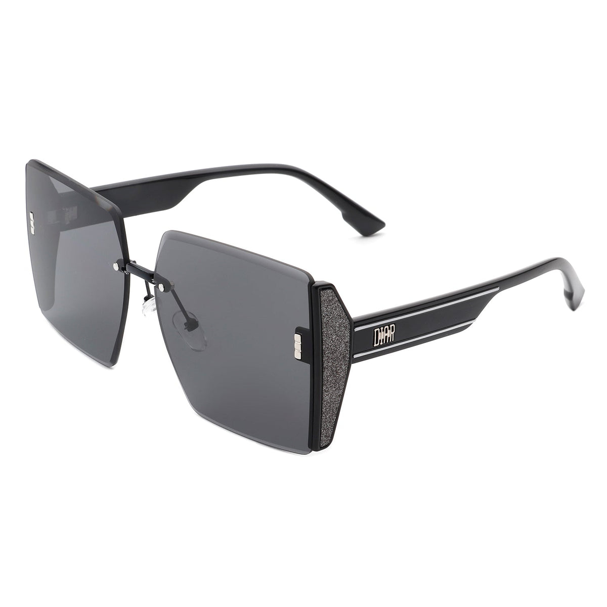 Phoenixy - Square Oversize Half Frame Fashion Women Sunglasses - Charming Charlie