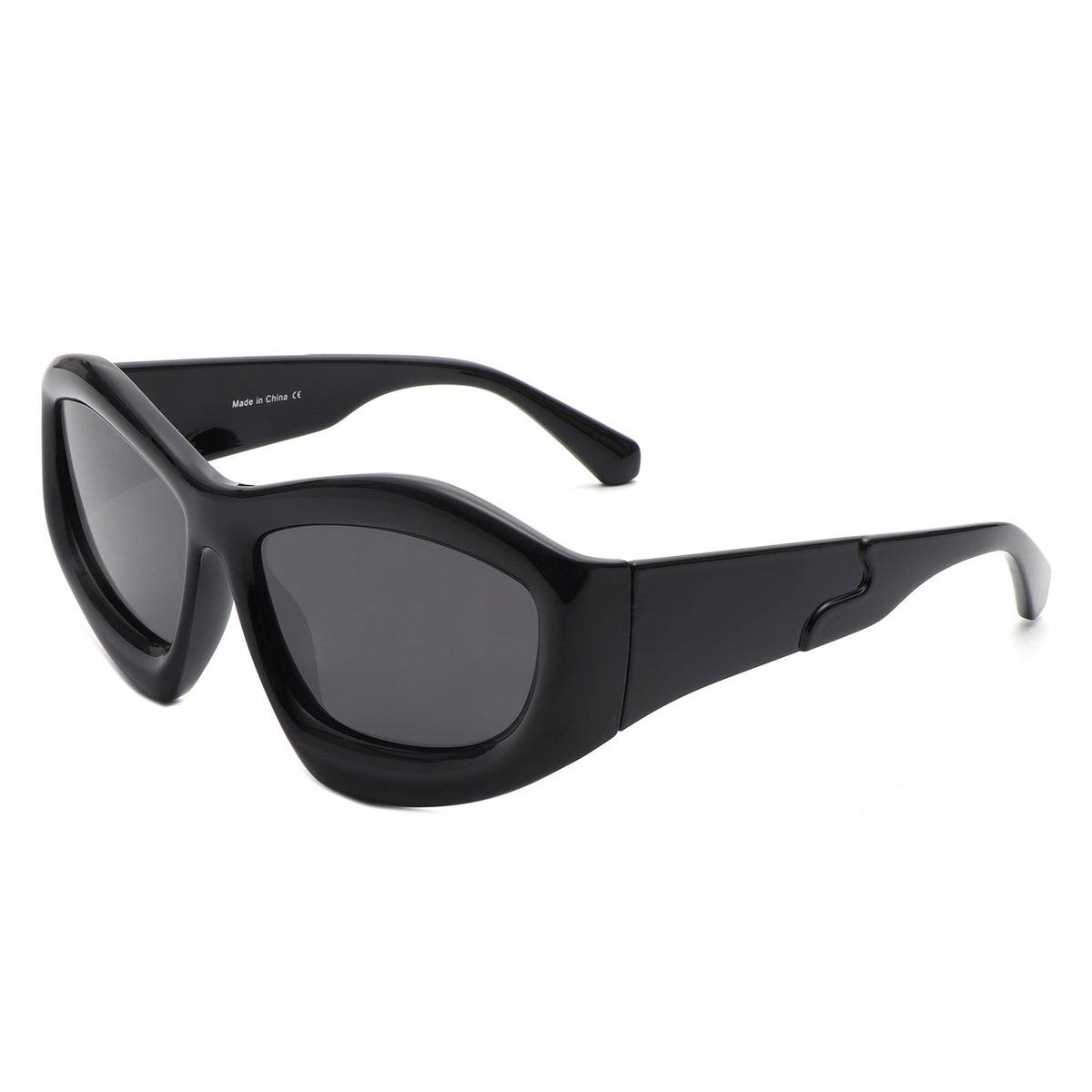 Xaron - Geometric Square Tinted Oversize Chunky Fashion Sunglasses - Charming Charlie