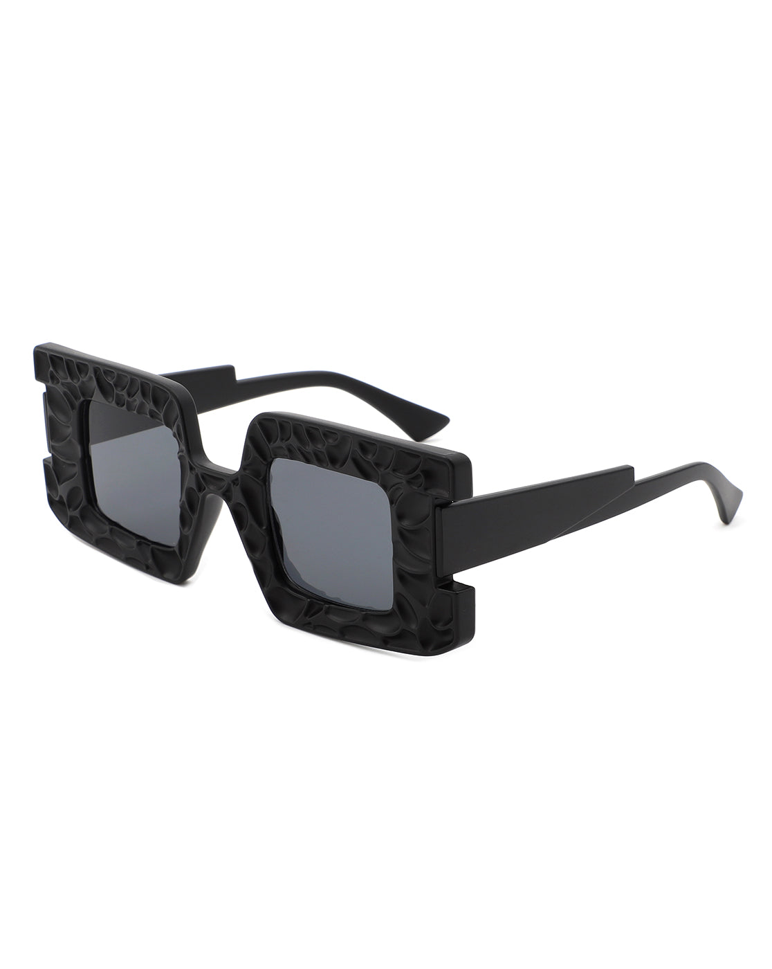Pledge - Modern Chunky Geometric Square Fashion Sunglasses - Charming Charlie