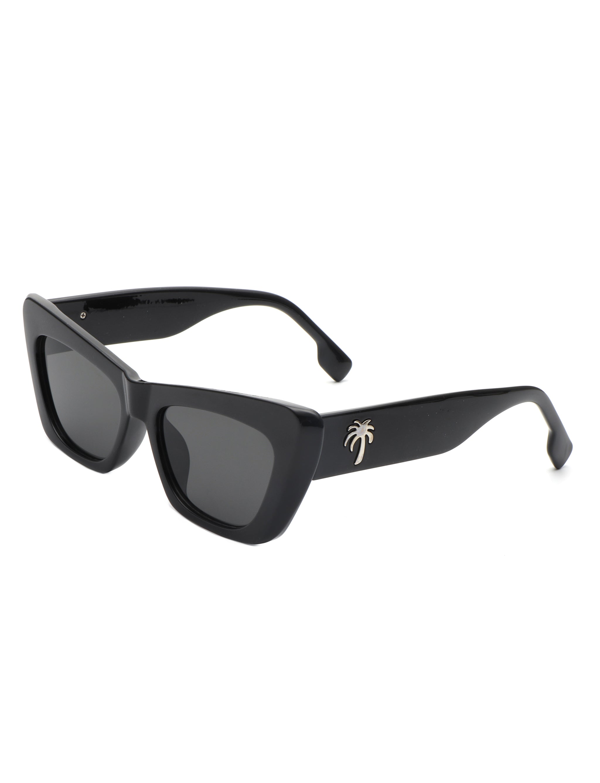 Hush - Chic Retro Tinted Cat Eye Women's Fashion Square Sunglasses - Charming Charlie