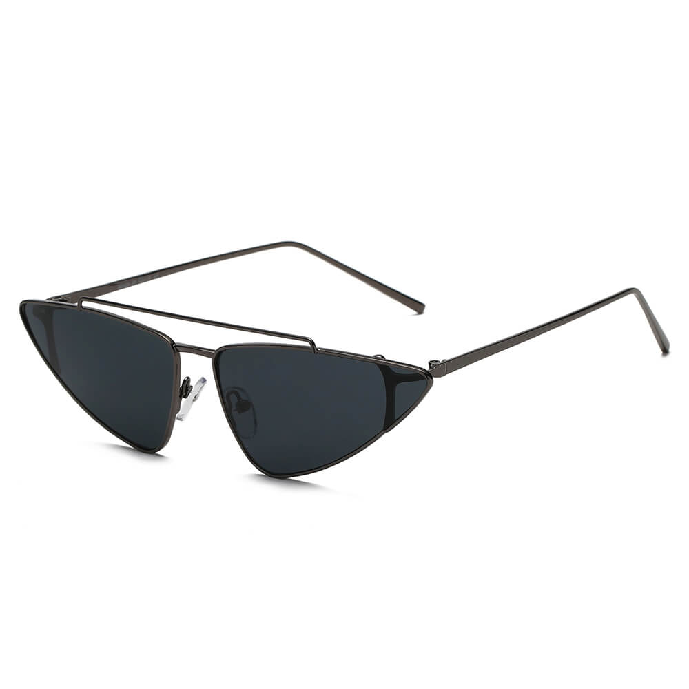 COHASSET | S3007 - Women Small Retro Vintage Cat Eye Sunglasses - Cramilo Eyewear - Stylish Trendy Affordable Sunglasses Clear Glasses Eye Wear Fashion