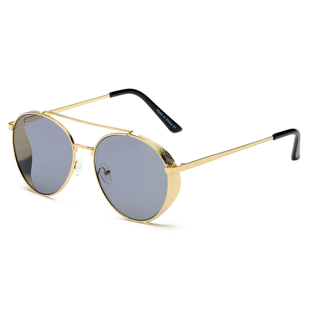 LAREDO | S2072 - Modern Aviator Brow Bar Aviator Fashion Sunglasses - Cramilo Eyewear - Stylish Trendy Affordable Sunglasses Clear Glasses Eye Wear Fashion