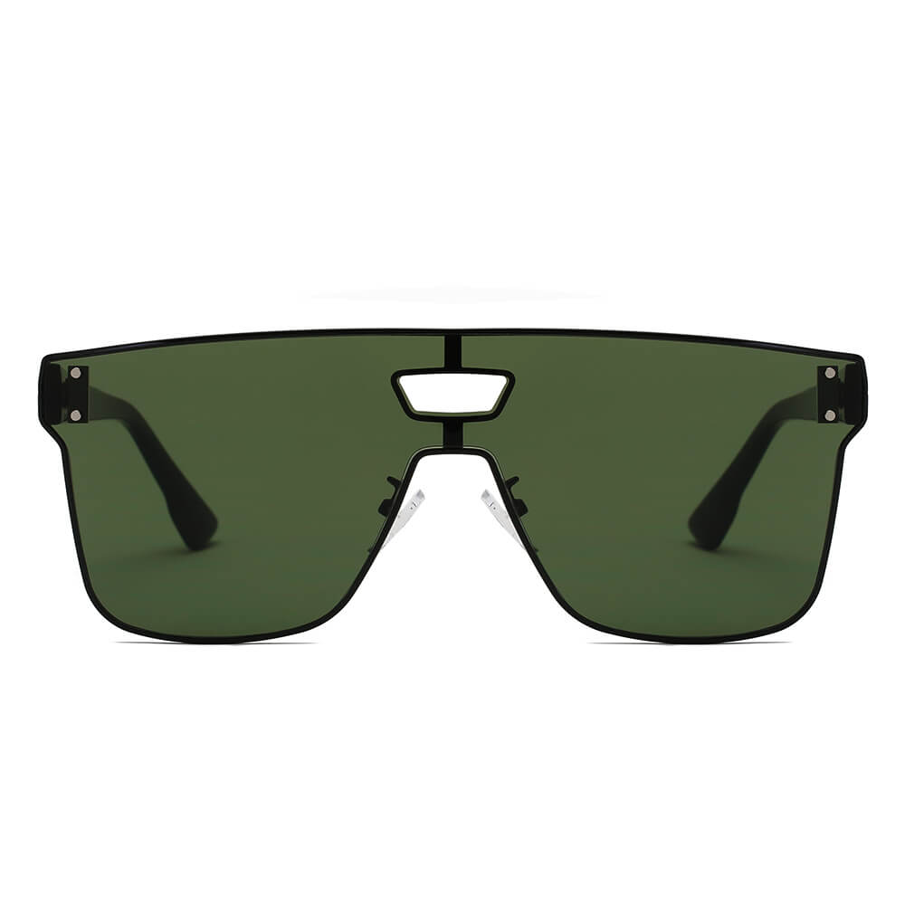 BEATRICE | S4001 - Unisex Retro Vintage Square Sunglasses - Cramilo Eyewear - Stylish Trendy Affordable Sunglasses Clear Glasses Eye Wear Fashion