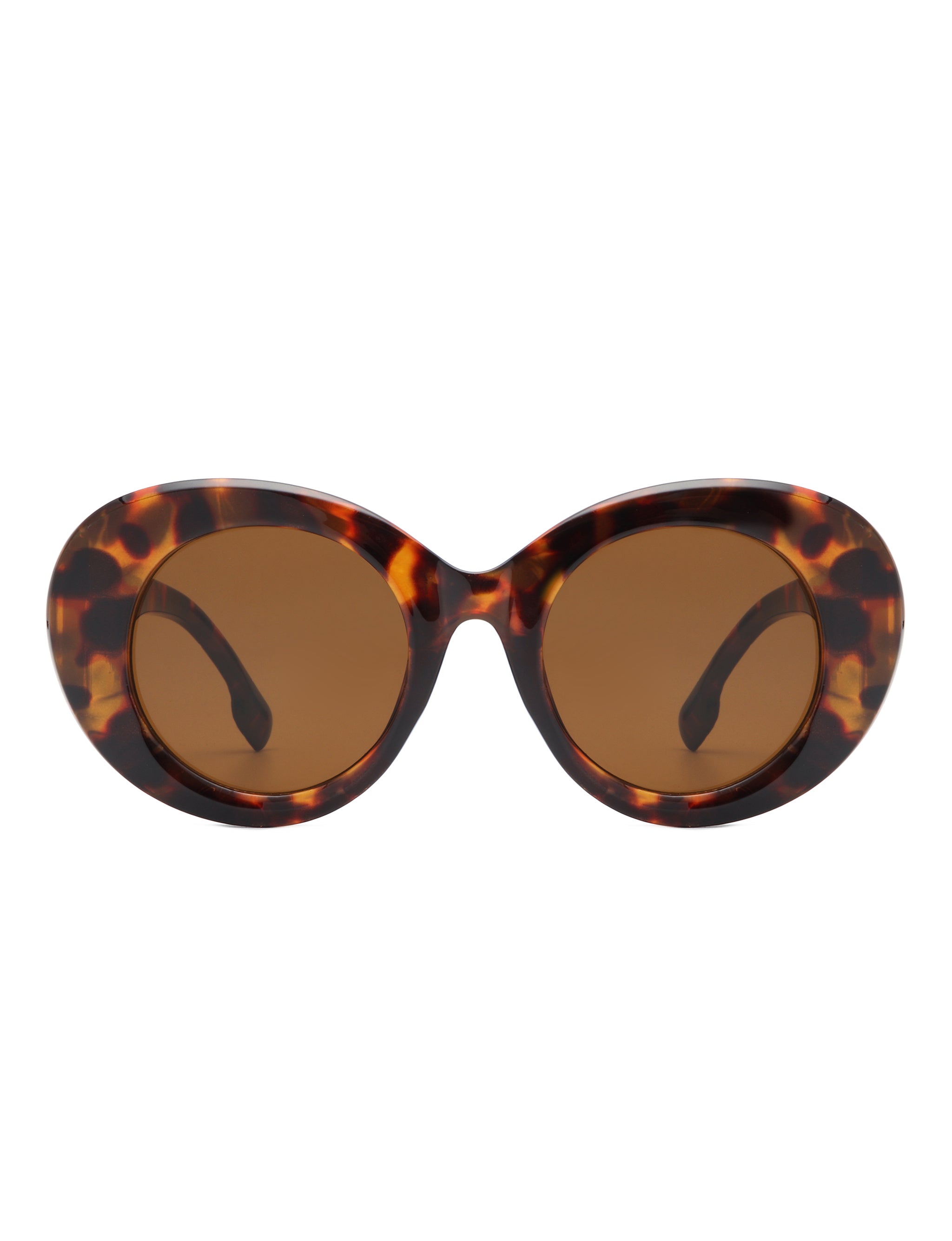 Optic - Round Oval Oversized Women's Fashion Sunglasses - Charming Charlie