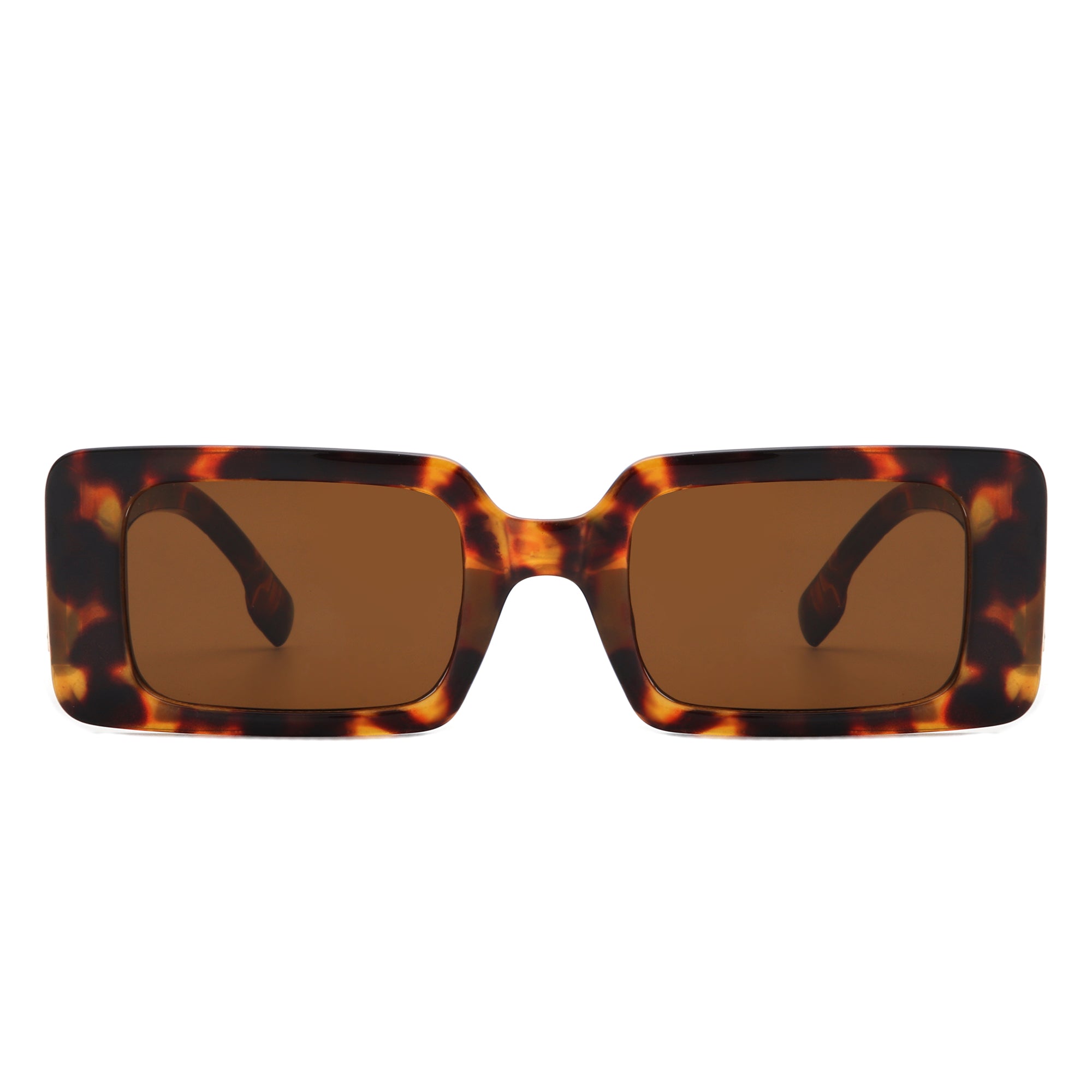 Kaelith - Retro Square Thick Frame Women's Fashion Sunglasses - Charming Charlie