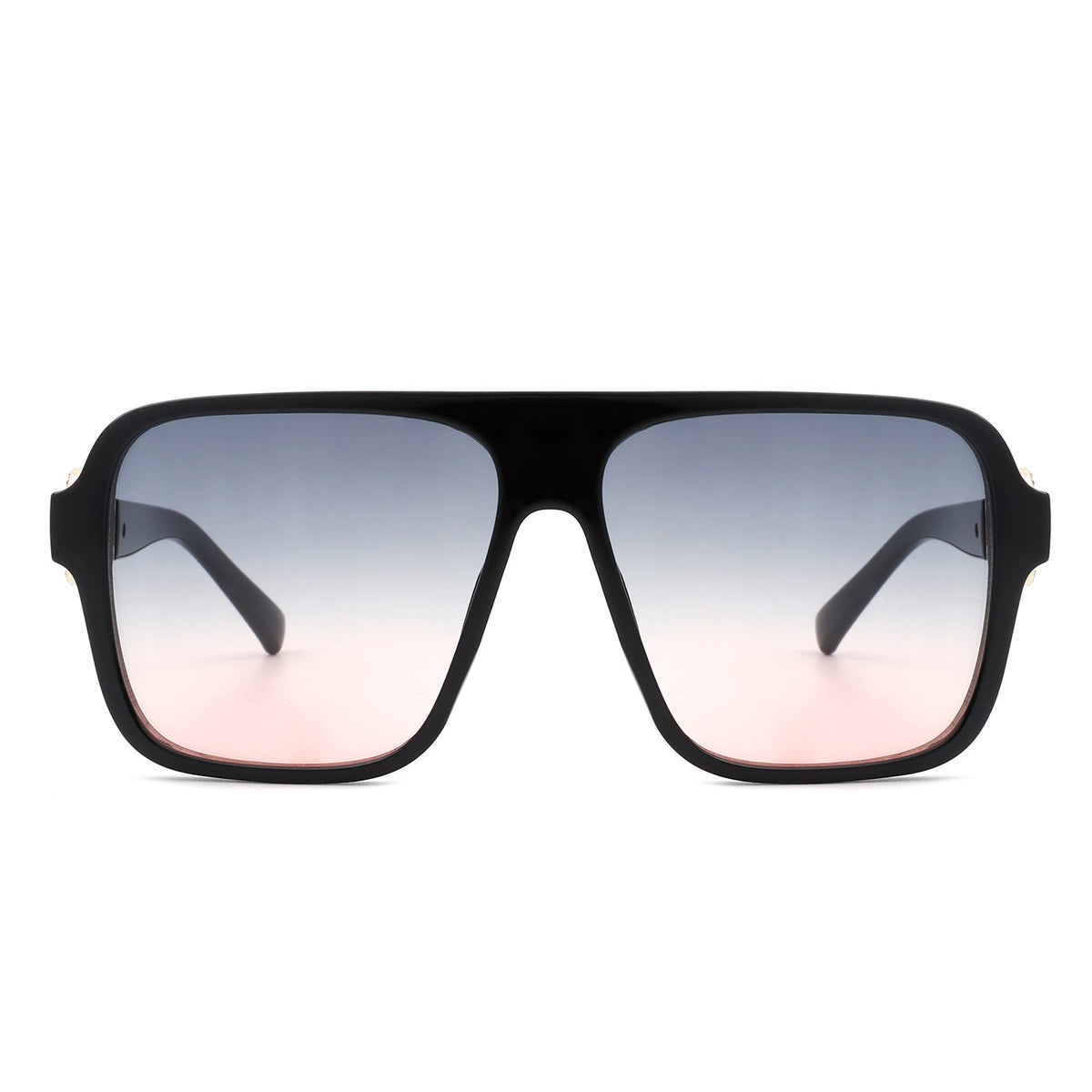 Violetra - Retro Square Aviator Style Vintage Flat Top Sunglasses - Charming Charlie