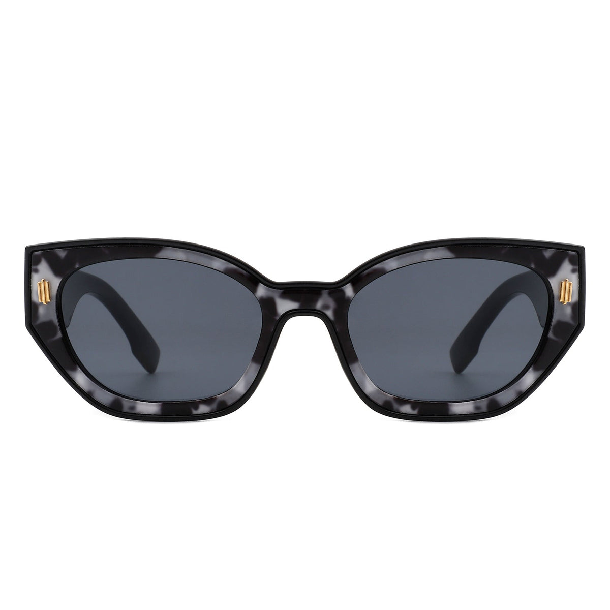Dawnmist - Geometric Retro Round Irregular Narrow Cat Eye Sunglasses - Charming Charlie
