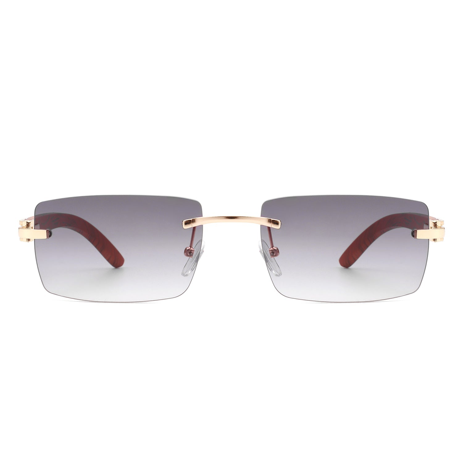 Oceanize - Rectangle Rimless Retro Frameless Fashion Tinted Sunglasses - Charming Charlie